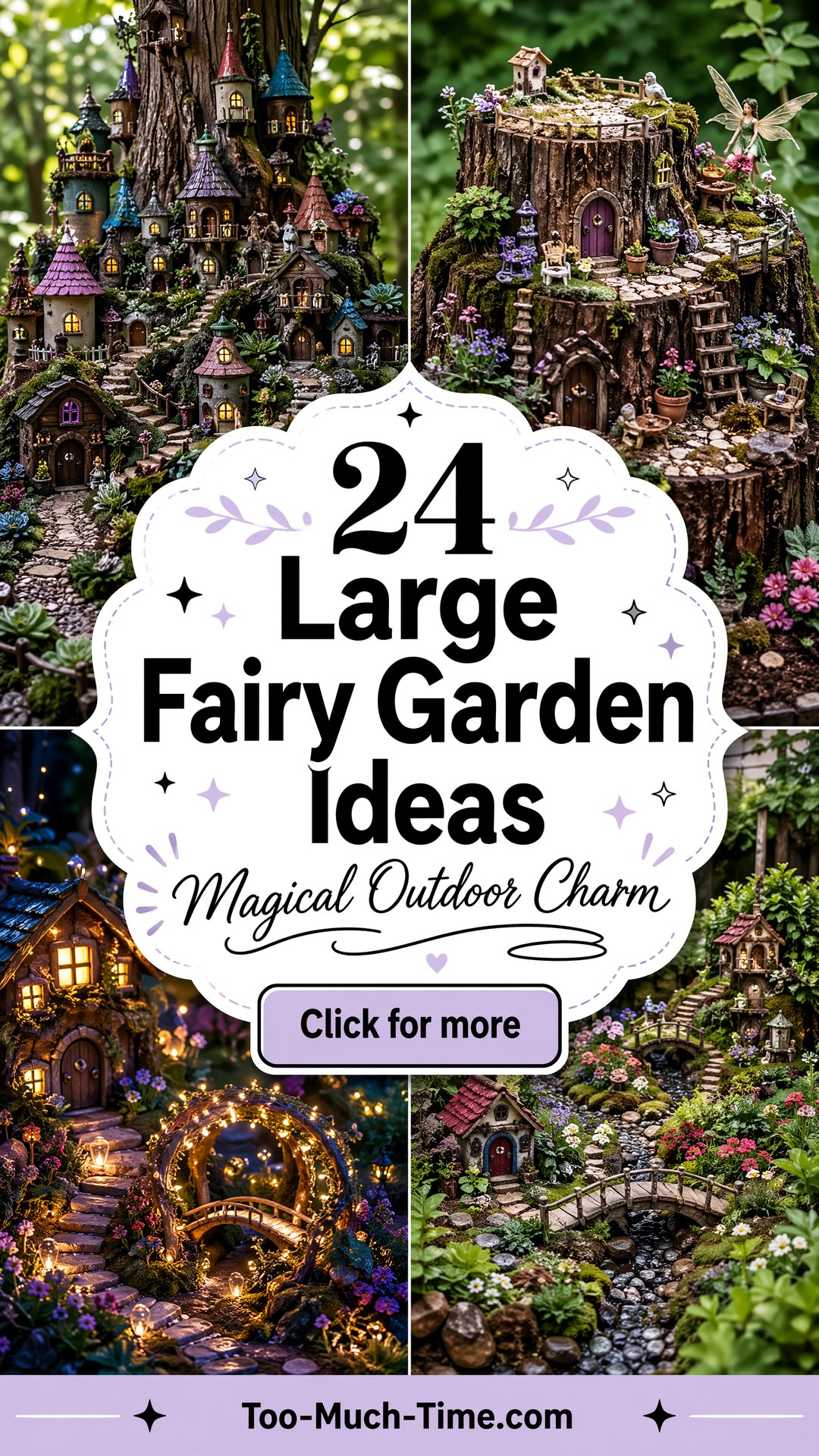 24 Large Fairy Garden Ideas for Magical Outdoor Charm - 24 Large Fairy Garden Ideas for Magical Outdoor Charm