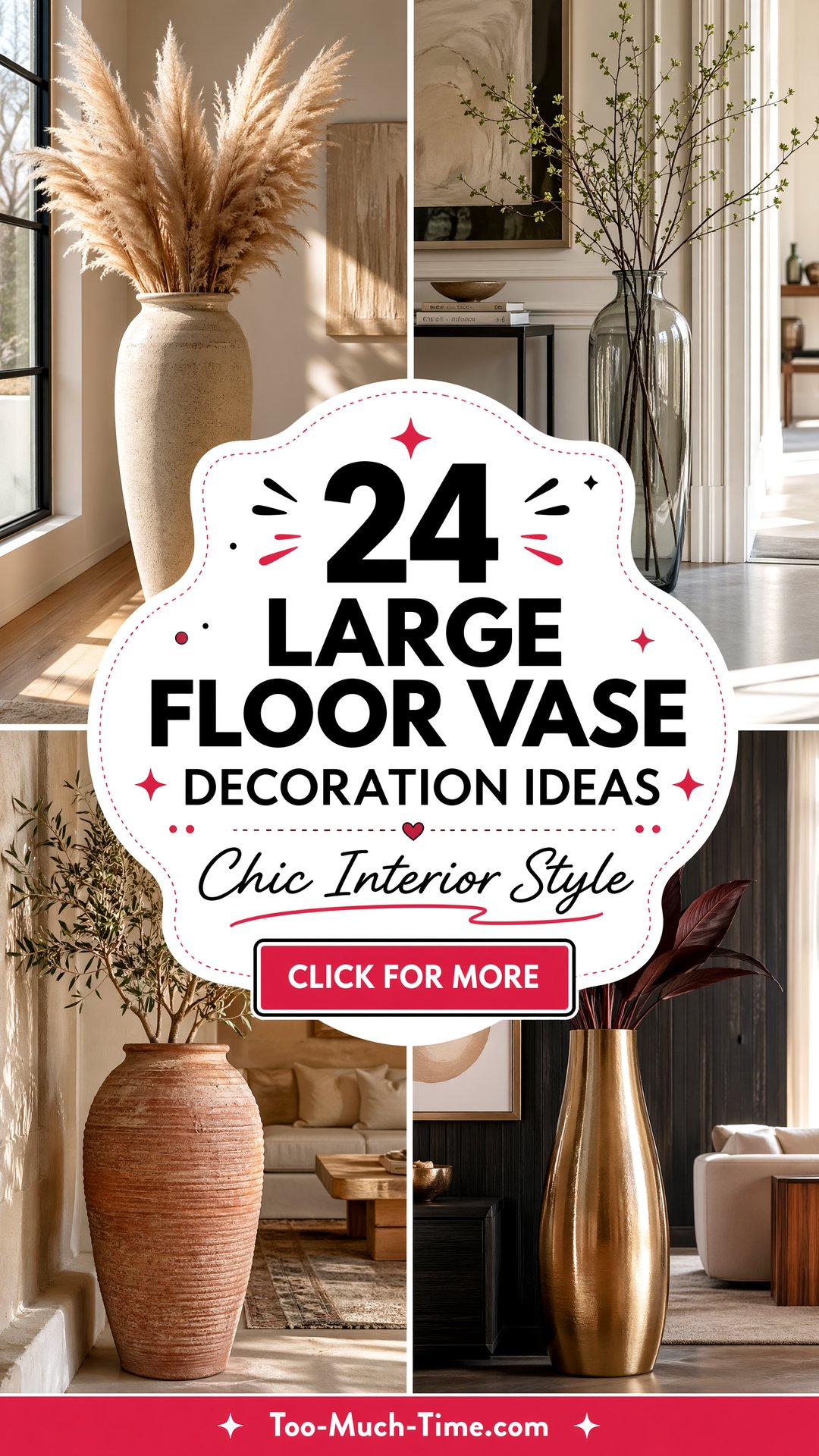 24 Large Floor Vase Decoration Ideas for Chic Interiors - 24 Large Floor Vase Decoration Ideas for Chic Interiors