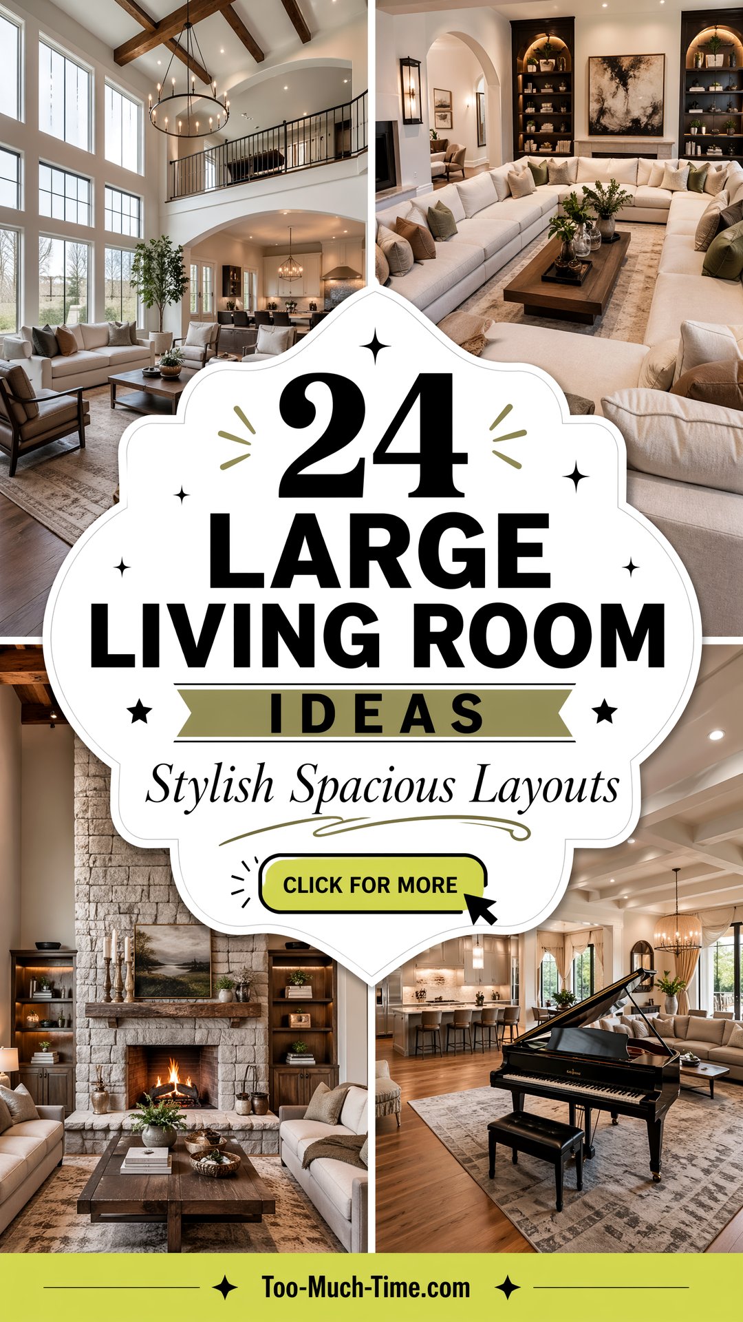 24 Large Living Room Ideas Stylish Layouts for Space - 24 Large Living Room Ideas: Stylish Layouts for Space
