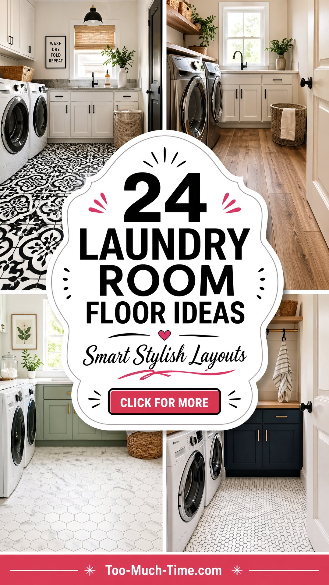 24 Laundry Room Floor Ideas and Smart Storage Layouts - 24 Laundry Room Floor Ideas and Smart Storage Layouts
