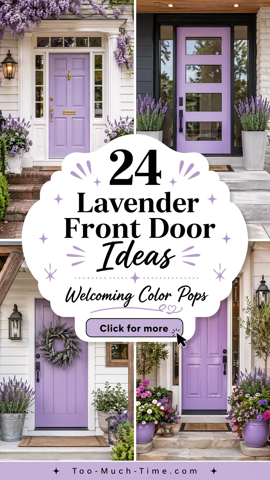 24 Lavender Front Door Ideas with Welcoming Color Pops - 24 Lavender Front Door Ideas with Welcoming Color Pops