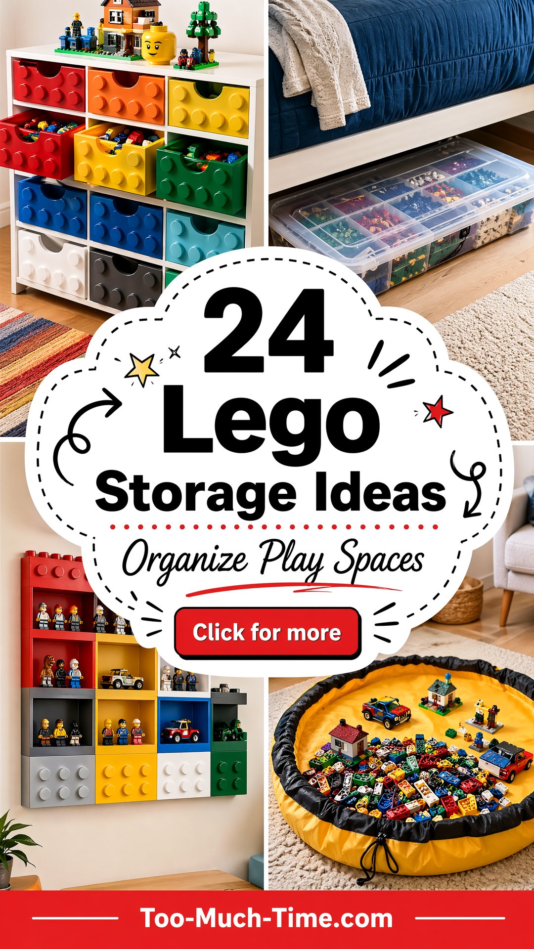 24 Lego Storage Ideas to Organize Kids Play Space Area - 24 Lego Storage Ideas to Organize Kids Play Space Area
