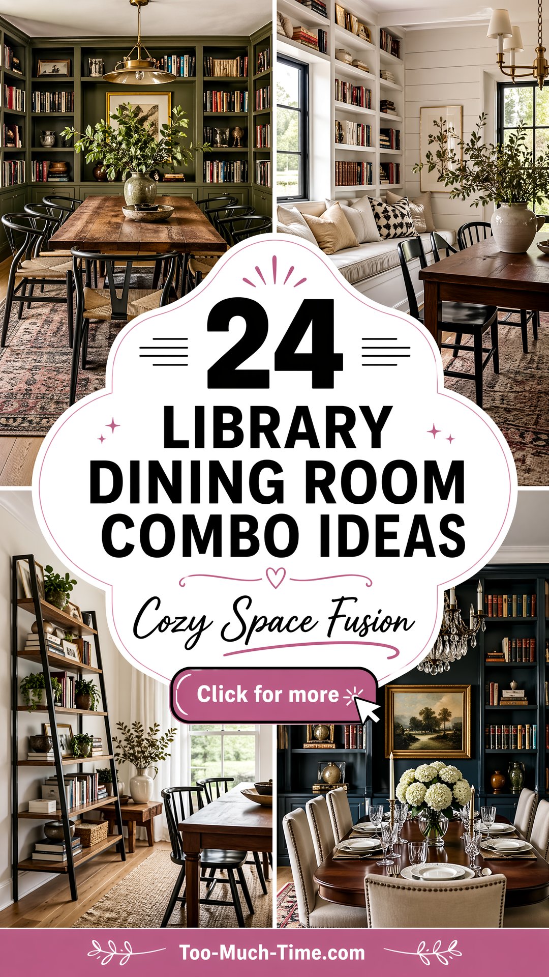 24 Library Dining Room Combo Ideas Cozy Space Fusion - 24 Library Dining Room Combo Ideas: Cozy Space Fusion