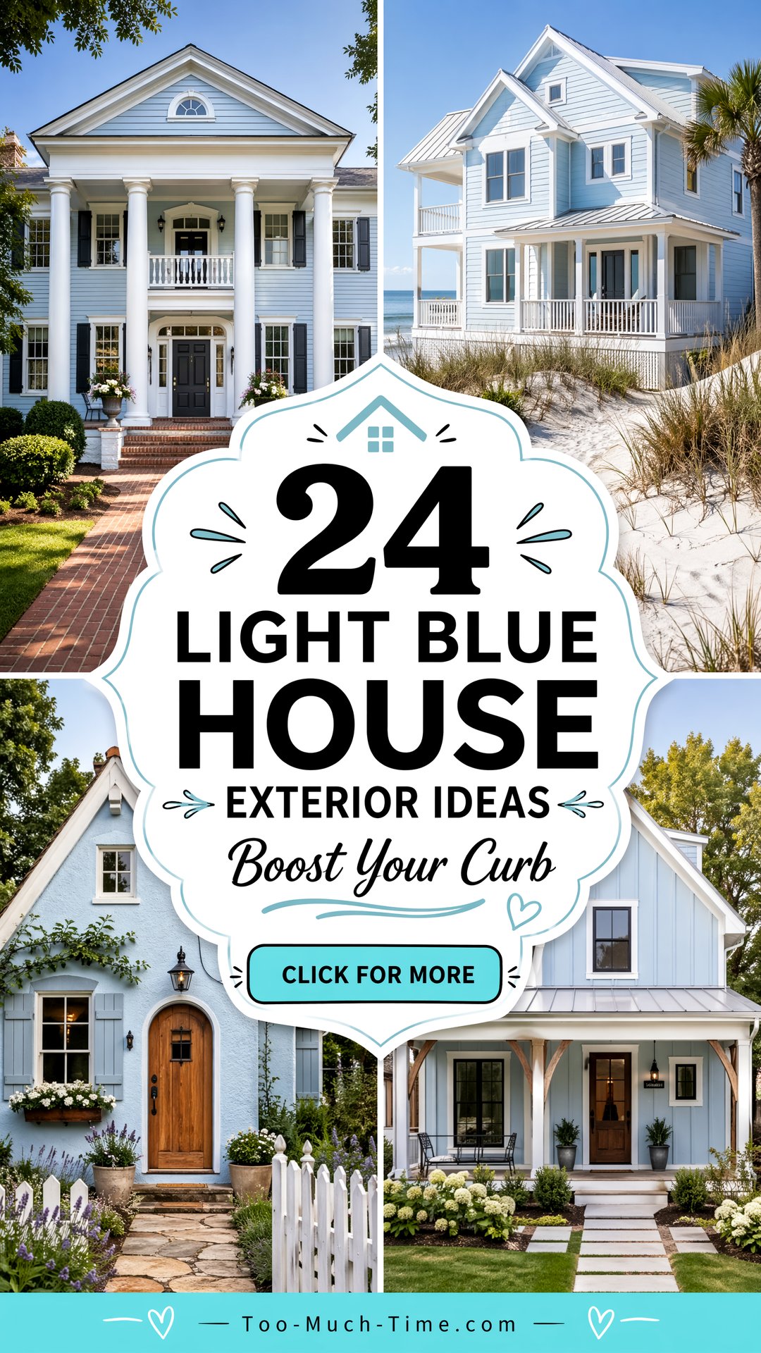 24 Light Blue House Exterior Ideas to Boost Curb Appeal - 24 Light Blue House Exterior Ideas to Boost Curb Appeal
