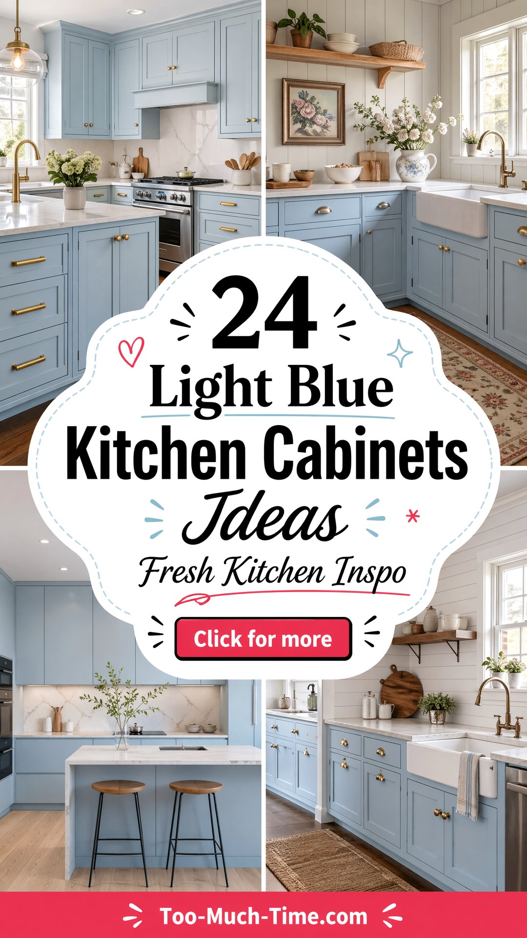 24 Light Blue Kitchen Cabinets Ideas for Inspiration - 24 Light Blue Kitchen Cabinets Ideas: for Inspiration