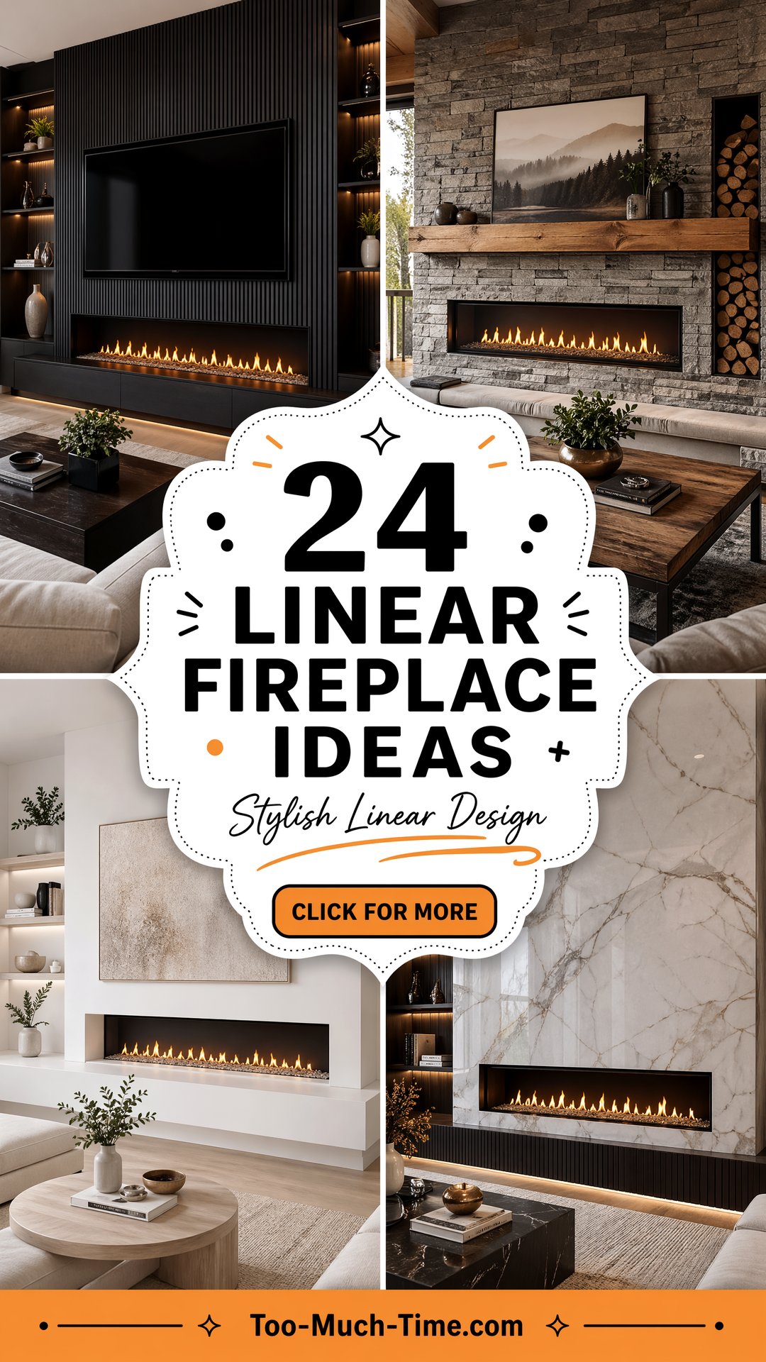 24 Linear Fireplace Ideas with Tv Above Stylish Design - 24 Linear Fireplace Ideas with Tv Above: Stylish Design