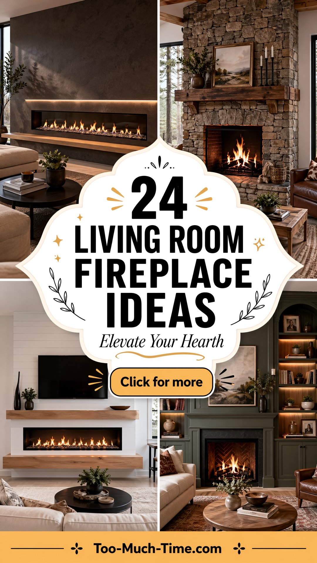 24 Living Room Fireplace Ideas to Elevate Your Hearth - 24 Living Room Fireplace Ideas to Elevate Your Hearth