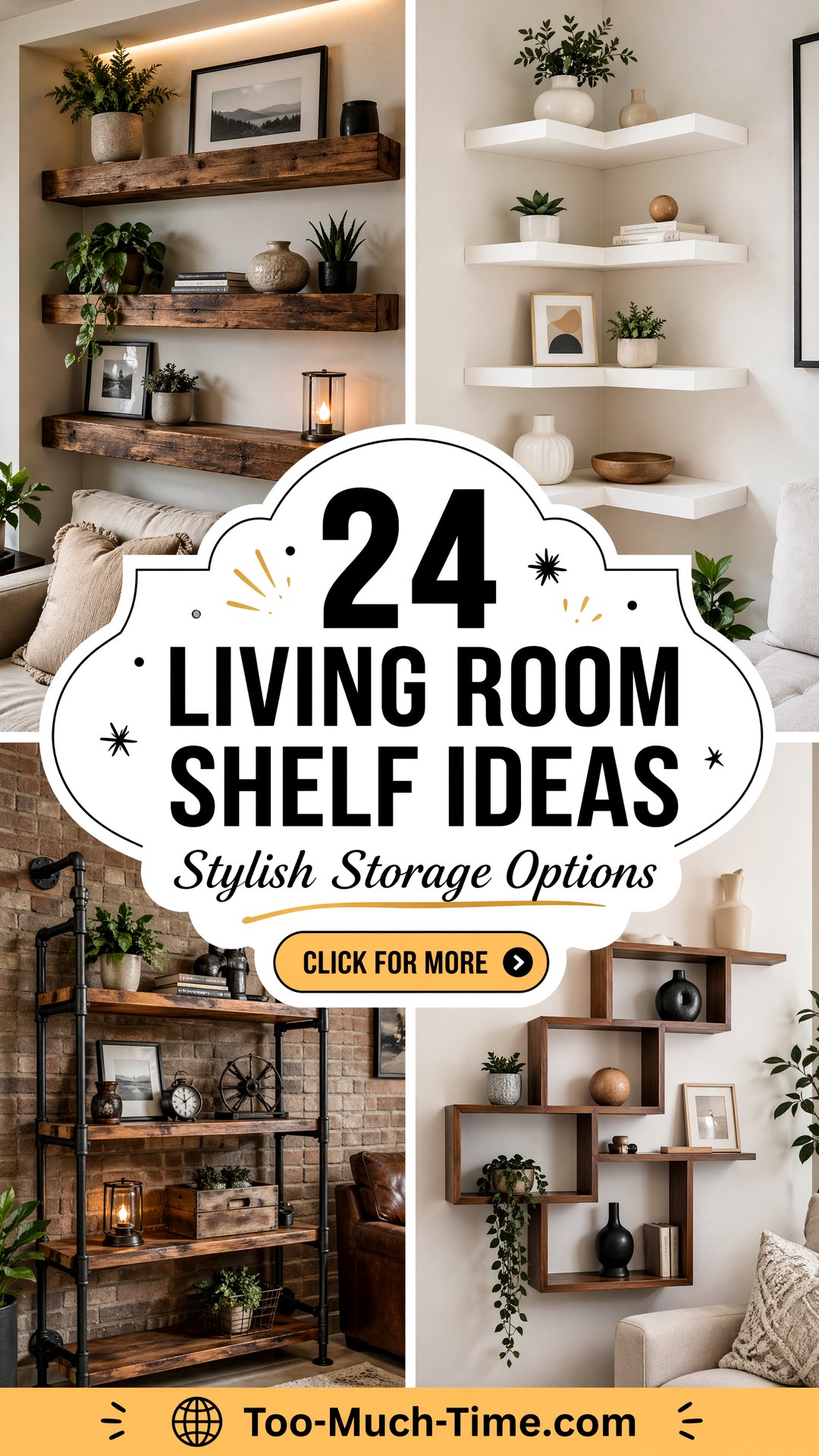 24 Living Room Shelf Ideas for Stylish Storage Options - 24 Living Room Shelf Ideas for Stylish Storage Options