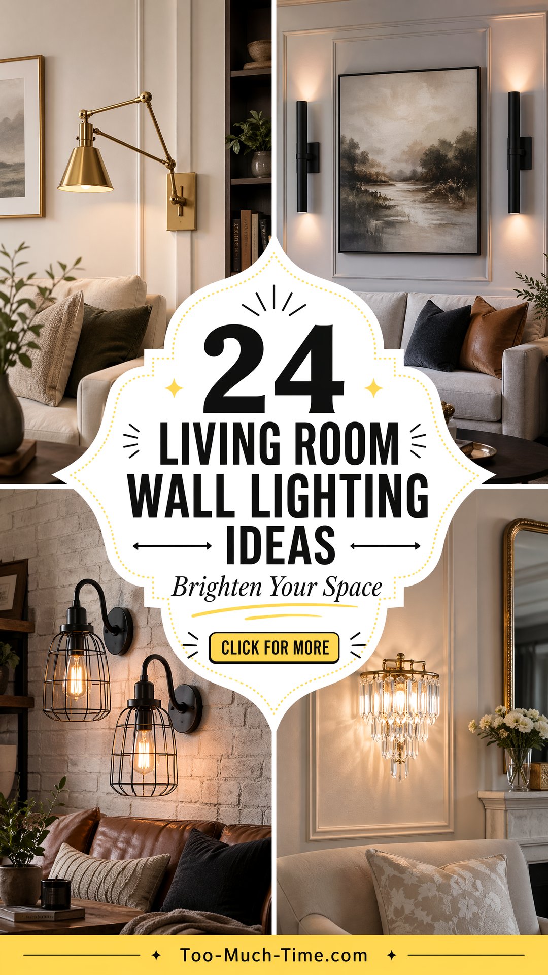 24 Living Room Wall Lighting Ideas to Brighten Spaces - 24 Living Room Wall Lighting Ideas to Brighten Spaces