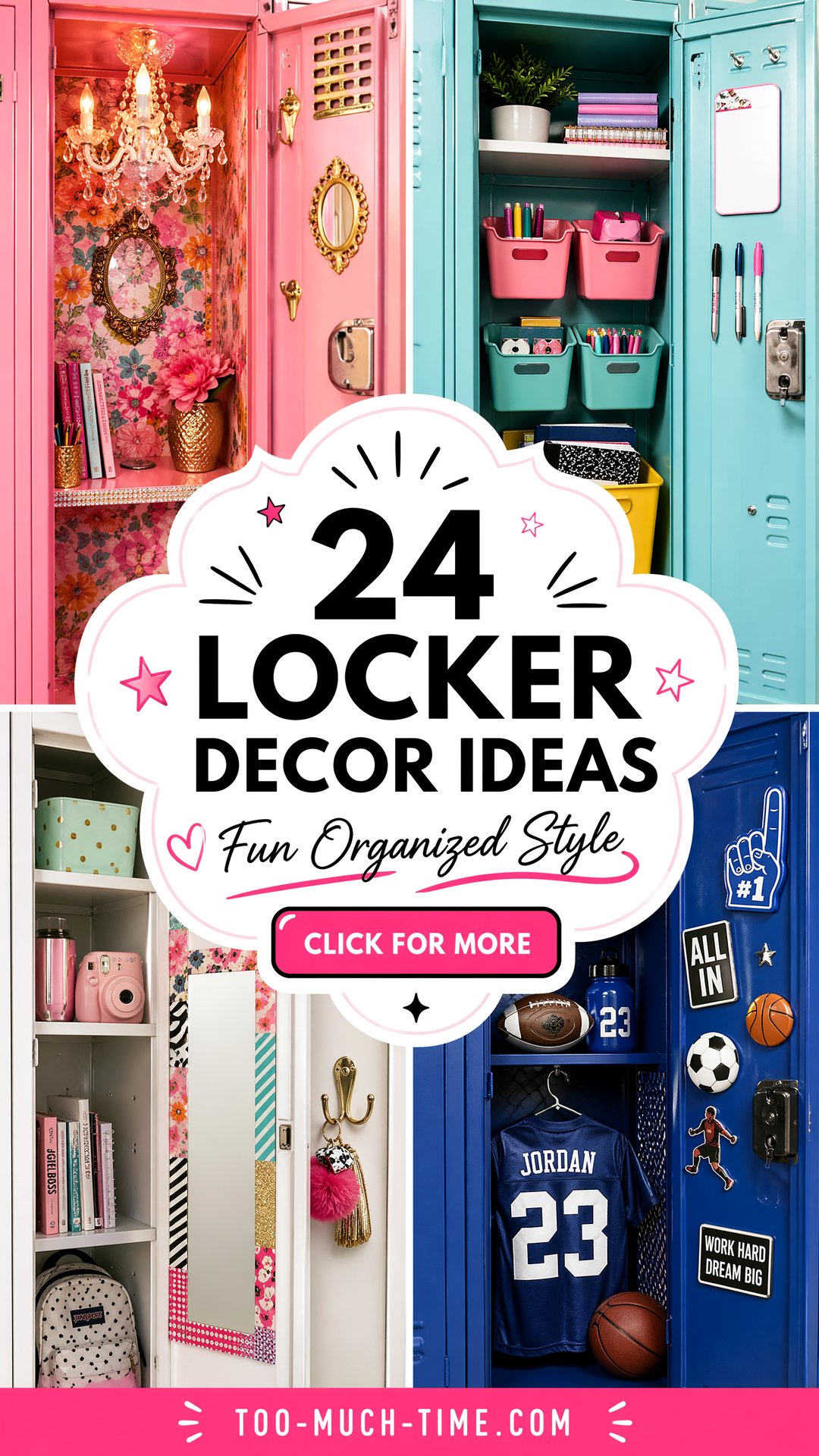 24 Locker Decor Ideas - Fun Organization and Style Tips - 24 Locker Decor Ideas - Fun Organization and Style Tips