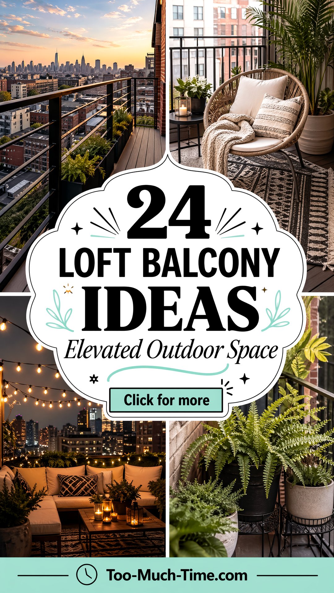 24 Loft Balcony Ideas - Outdoor Spaces Inspiration - 24 Loft Balcony Ideas - Outdoor Spaces Inspiration
