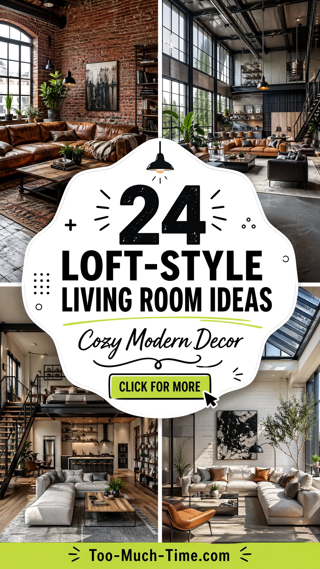 24 Loft-style Living Room Ideas - Cozy Modern Decor - 24 Loft-style Living Room Ideas - Cozy Modern Decor