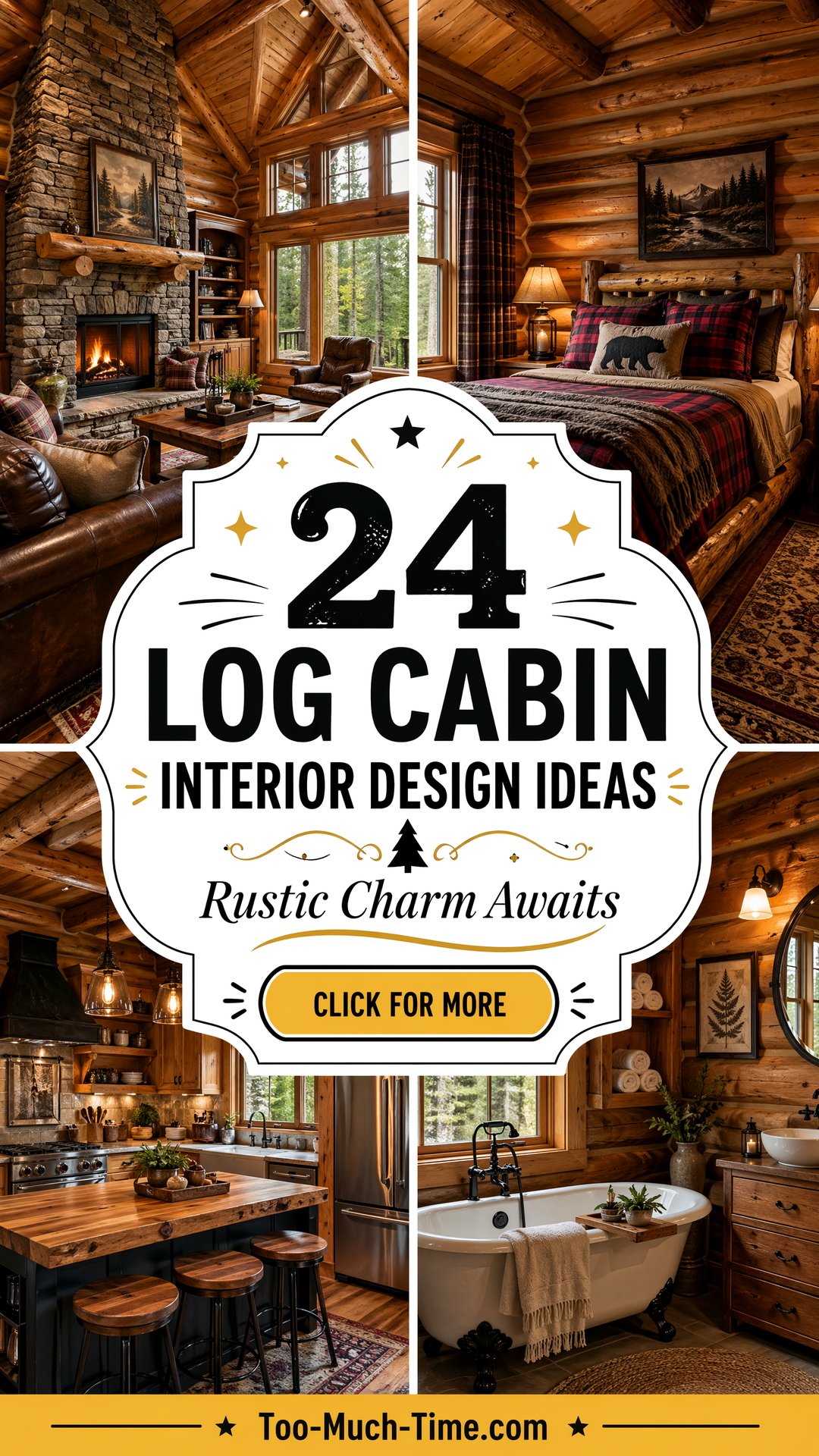 24 Log Cabin Interior Design Ideas - Rustic Charm! - 24 Log Cabin Interior Design Ideas - Rustic Charm!