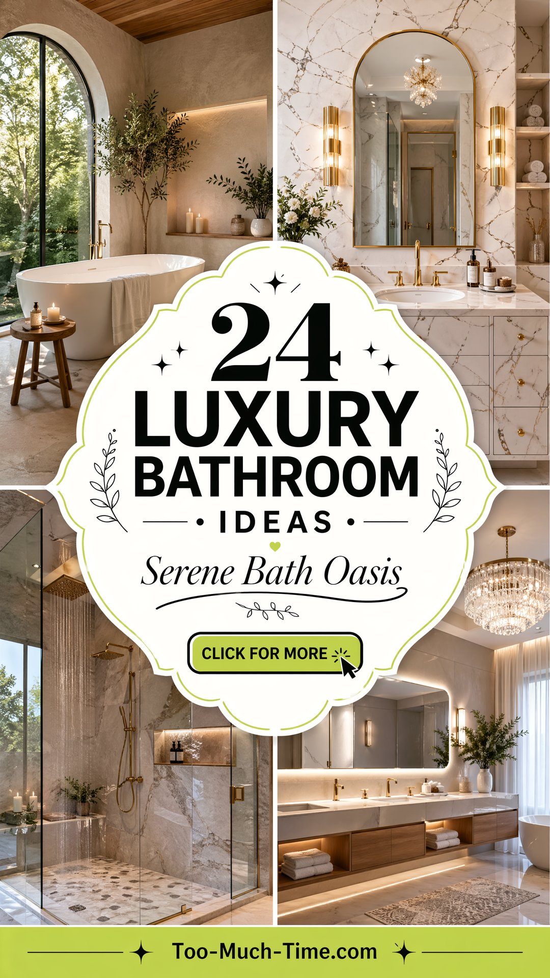 24 Luxury Bathroom Ideas for a Serene Bathroom Oasis - 24 Luxury Bathroom Ideas for a Serene Bathroom Oasis