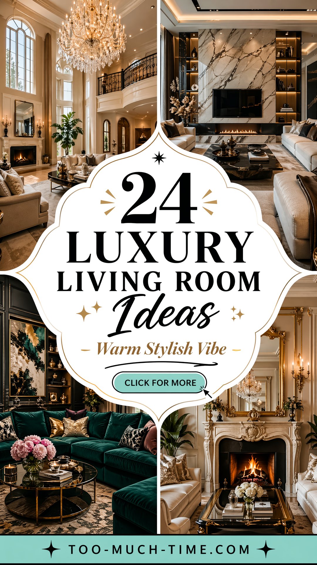 24 Luxury Living Room Ideas for a Warm Stylish Vibe - 24 Luxury Living Room Ideas for a Warm, Stylish Vibe
