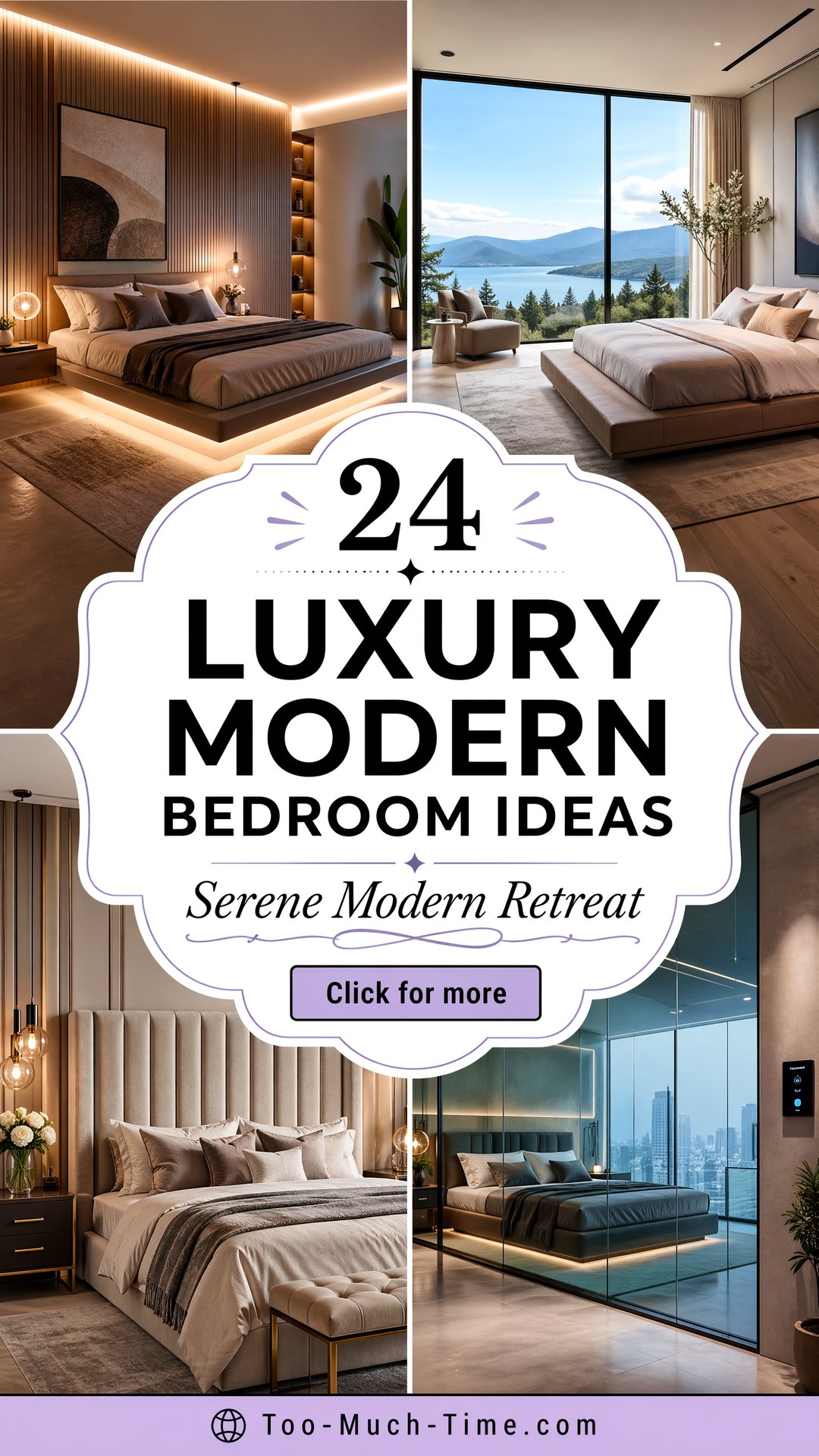 24 Luxury Modern Bedroom Ideas for a Serene Retreat! - 24 Luxury Modern Bedroom Ideas for a Serene Retreat!