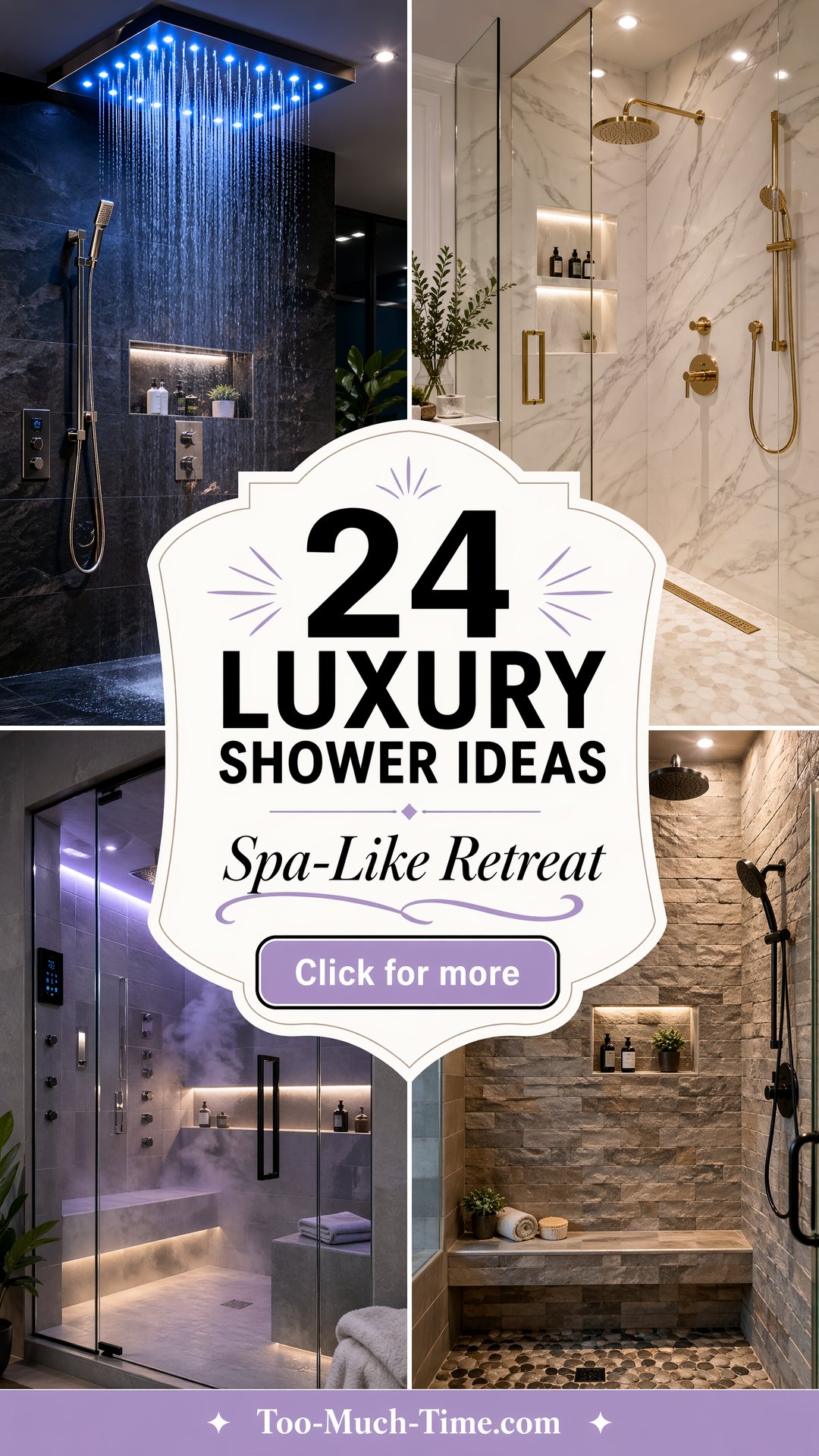 24 Luxury Shower Ideas for a Spa-like Retreat Home - 24 Luxury Shower Ideas for a Spa-like Retreat Home