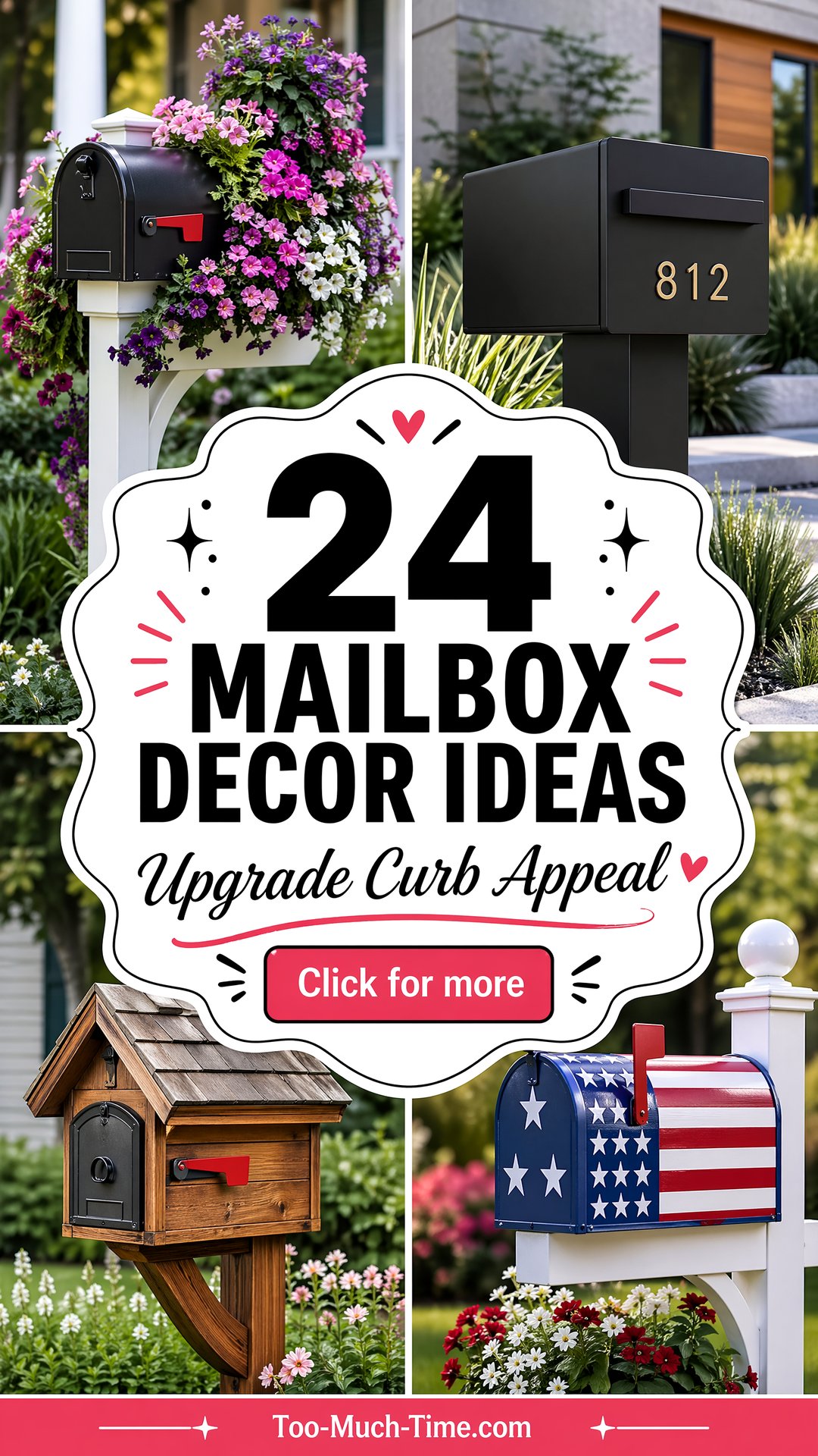 24 Mailbox Decor Ideas to Upgrade Curb Appeal Today - 24 Mailbox Decor Ideas to Upgrade Curb Appeal Today