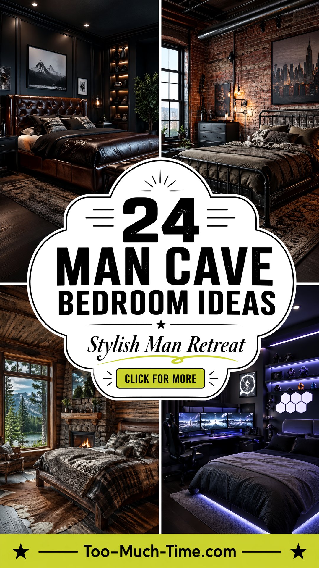 24 Man Cave Bedroom Ideas for a Cozy Stylish Retreat - 24 Man Cave Bedroom Ideas for a Cozy Stylish Retreat
