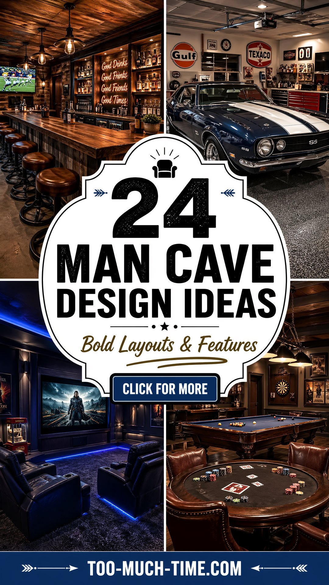 24 Man Cave Design Ideas for Bold Layouts and Features - 24 Man Cave Design Ideas for Bold Layouts and Features