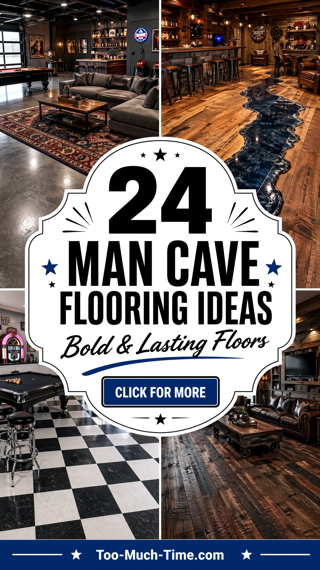 24 Man Cave Flooring Ideas for a Bold Space That Lasts - 24 Man Cave Flooring Ideas for a Bold Space That Lasts