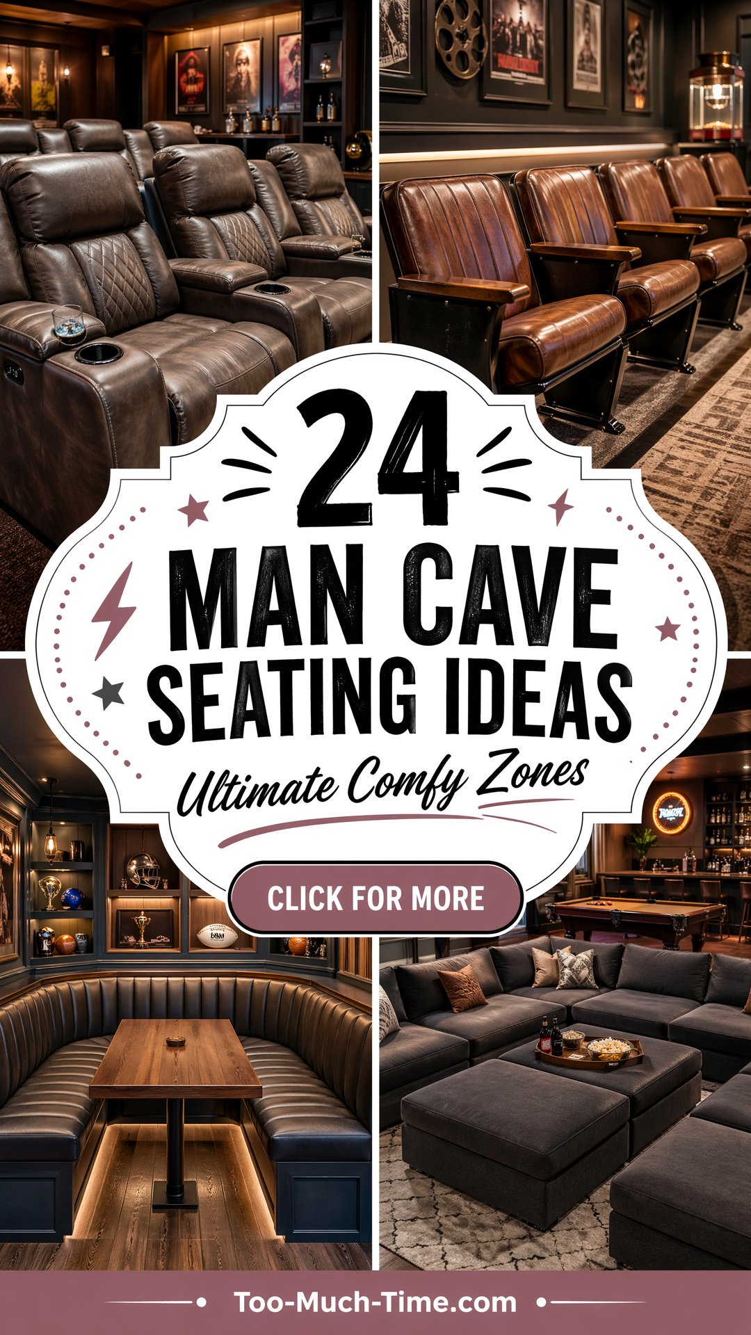 24 Man Cave Seating Ideas for Comfy Zones and Chairs - 24 Man Cave Seating Ideas for Comfy Zones and Chairs
