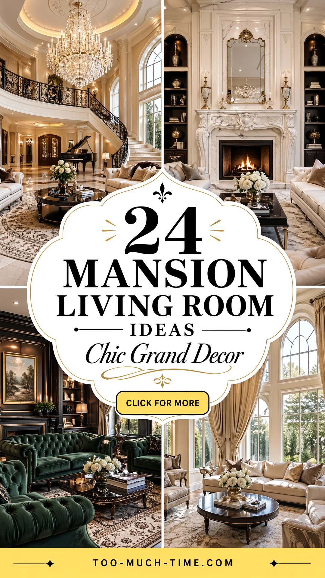 24 Mansion Living Room Ideas Chic Grand Decor Lovers - 24 Mansion Living Room Ideas: Chic, Grand Decor Lovers