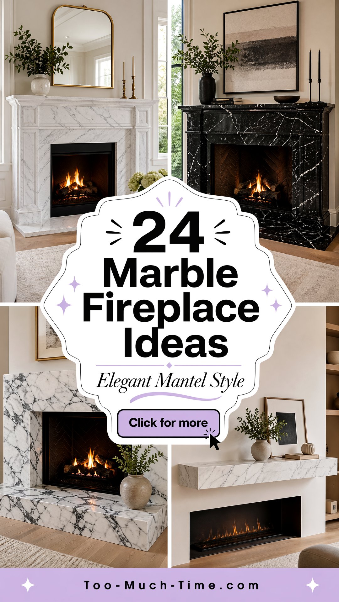 24 Marble Fireplace Ideas Elegant Mantels and More - 24 Marble Fireplace Ideas: Elegant Mantels and More