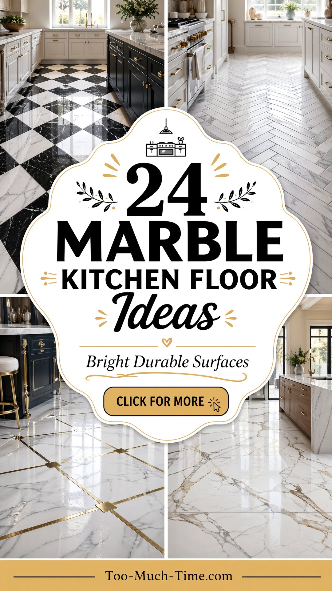 24 Marble Kitchen Floor Ideas Bright and Durable Surfaces - 24 Marble Kitchen Floor Ideas: Bright, and Durable Surfaces