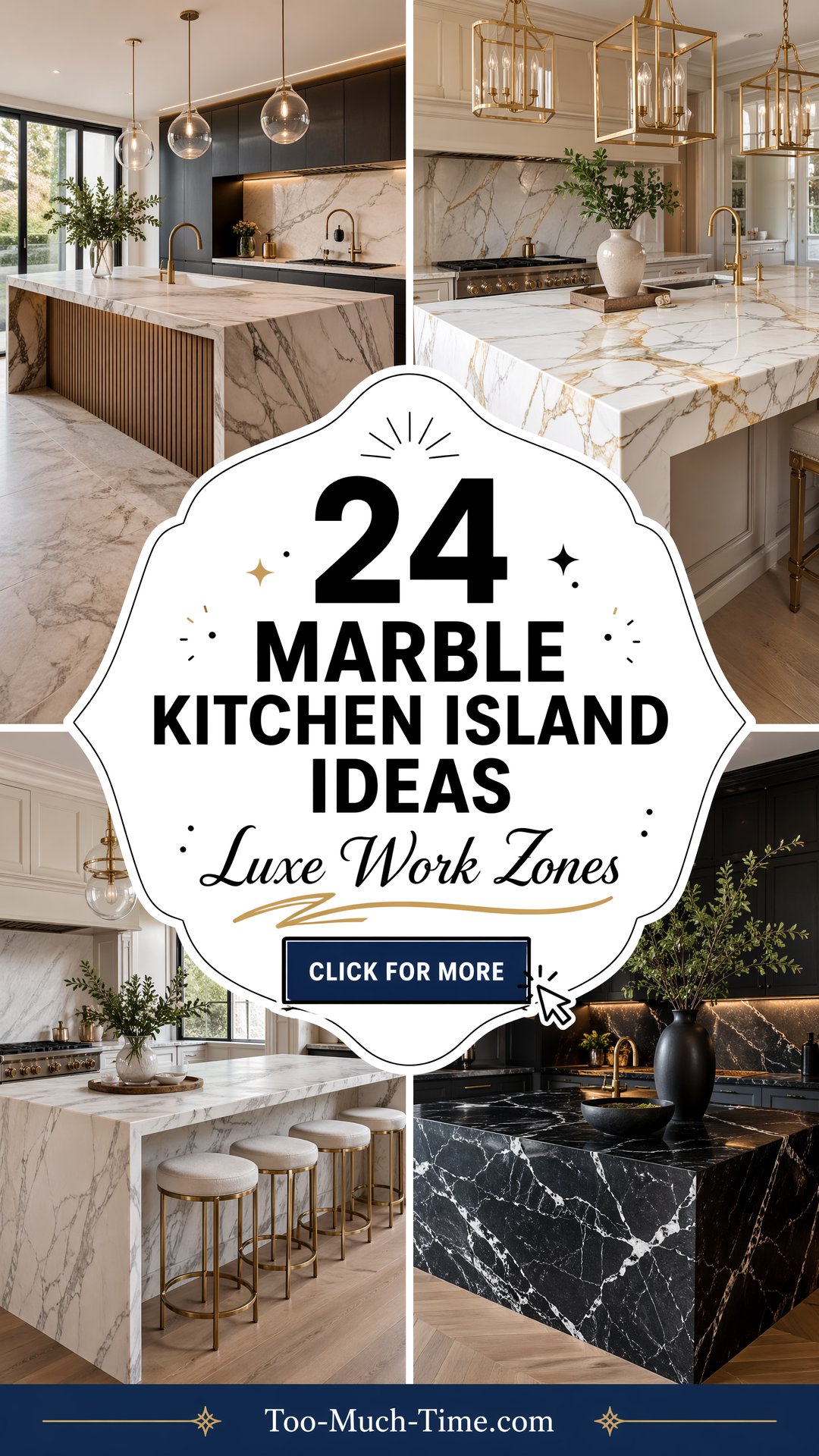 24 Marble Kitchen Island Ideas Luxe Work Zones Chic - 24 Marble Kitchen Island Ideas: Luxe Work Zones Chic