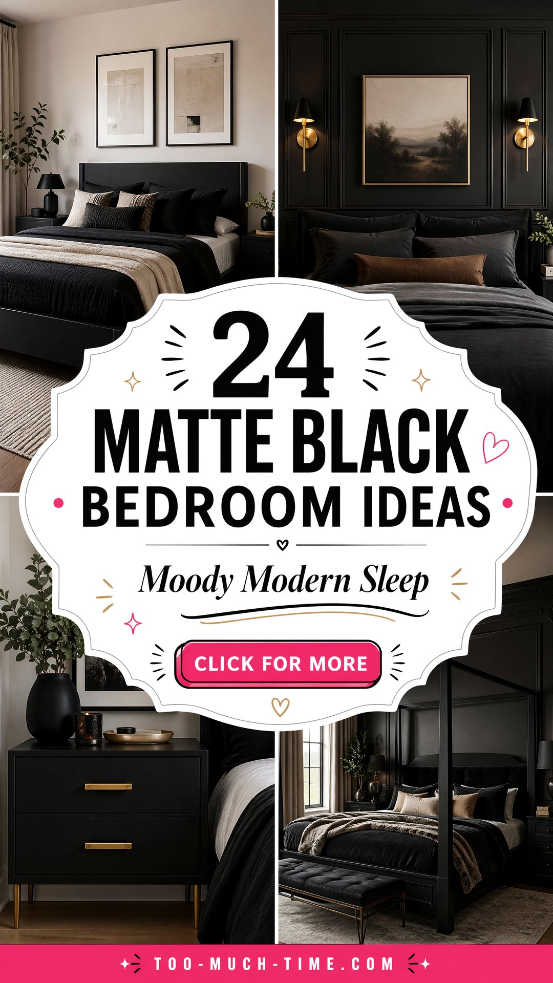 24 Matte Black Bedroom Ideas for Moody Modern Sleep - 24 Matte Black Bedroom Ideas for Moody, Modern Sleep