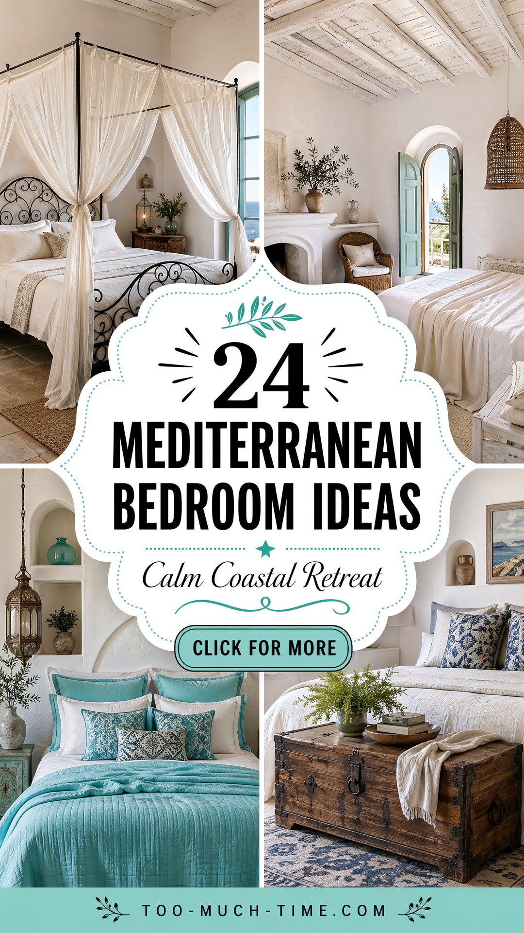 24 Mediterranean Bedroom Ideas for Calm Coastal Style - 24 Mediterranean Bedroom Ideas for Calm Coastal Style