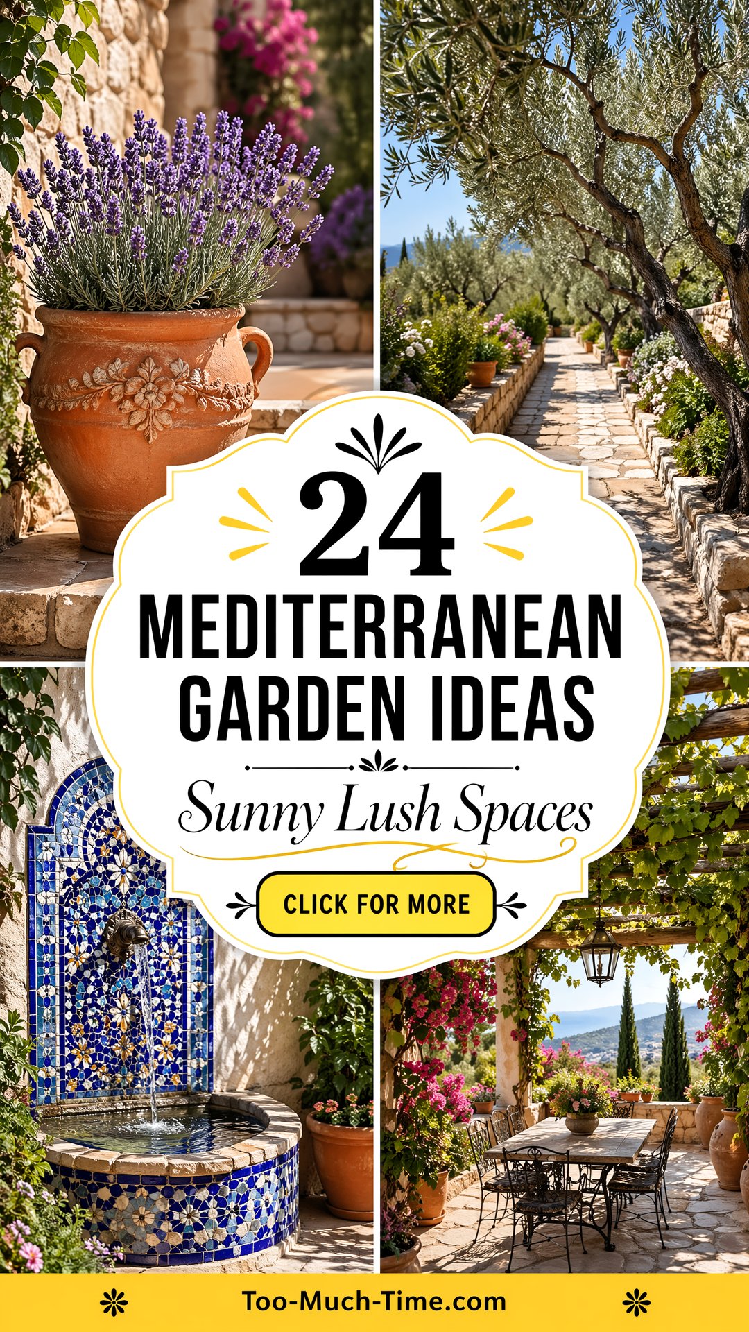 24 Mediterranean Garden Ideas for Sunny Lush Spaces - 24 Mediterranean Garden Ideas for Sunny, Lush Spaces
