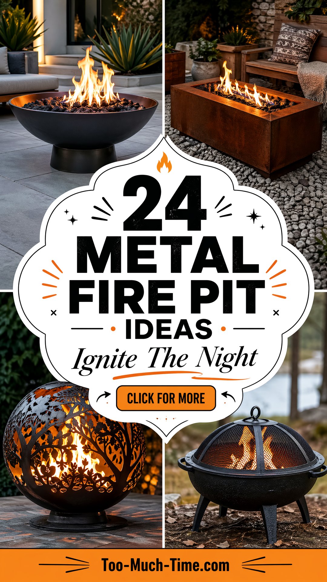 24 Metal Fire Pit Ideas to Elevate Outdoor Ambiance - 24 Metal Fire Pit Ideas to Elevate Outdoor Ambiance