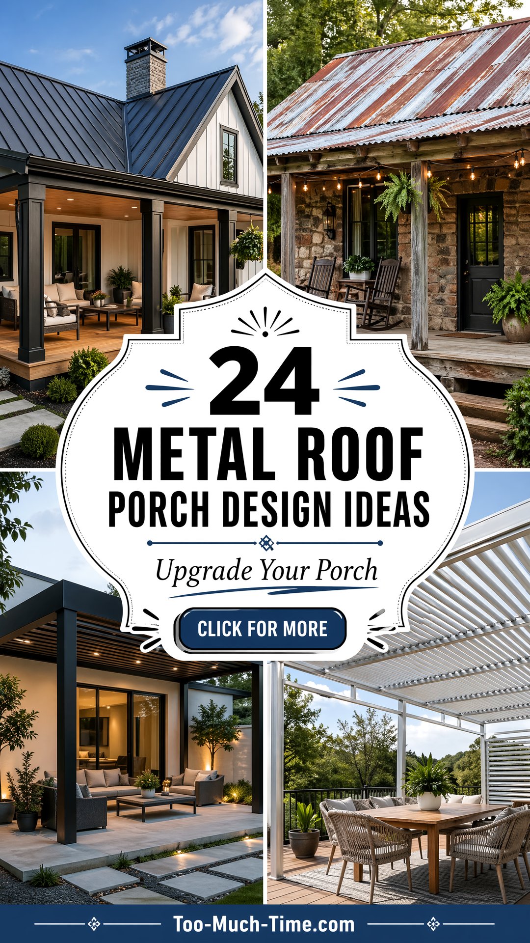 24 Metal Roof Porch Design Ideas for Sleek Exteriors - 24 Metal Roof Porch Design Ideas for Sleek Exteriors