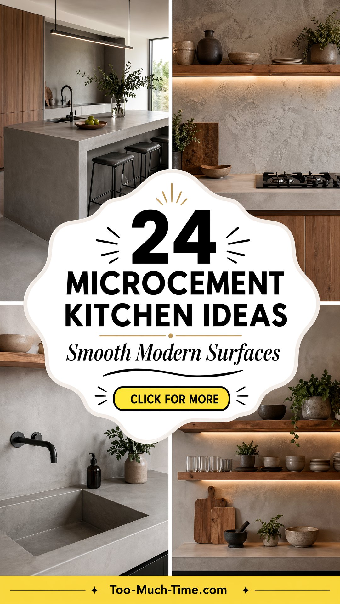 24 Microcement Kitchen Ideas to Update Your Counters - 24 Microcement Kitchen Ideas to Update Your Counters