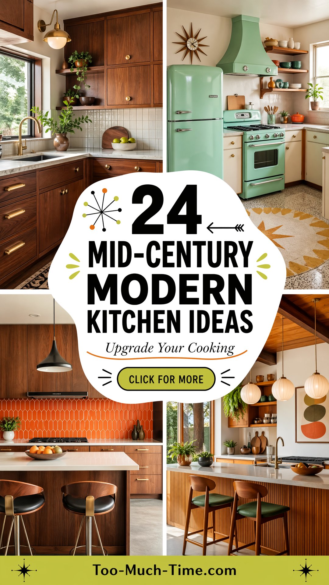 24 Mid-century Modern Kitchen Ideas to Upgrade Cooking - 24 Mid-century Modern Kitchen Ideas to Upgrade Cooking