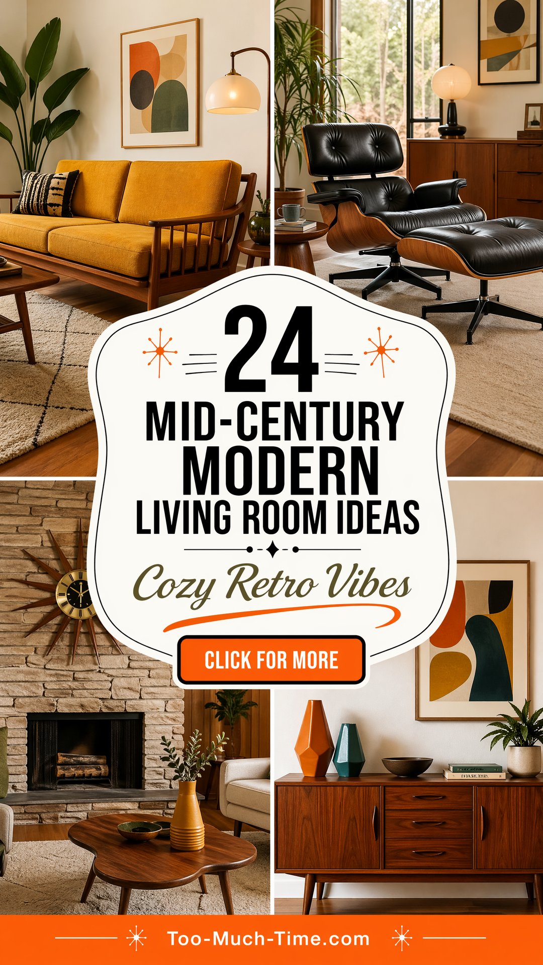 24 Mid-century Modern Living Room Ideas for Cozy Spaces Today - 24 Mid-century Modern Living Room Ideas for Cozy Spaces Today