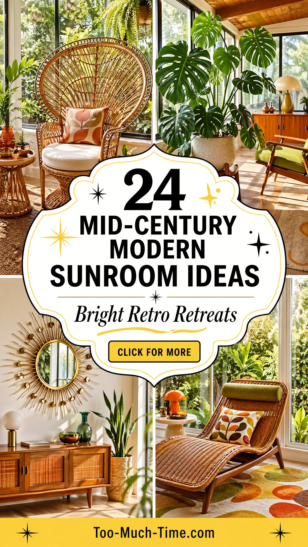 24 Mid-century Modern Sunroom Ideas for Bright Spaces - 24 Mid-century Modern Sunroom Ideas for Bright Spaces