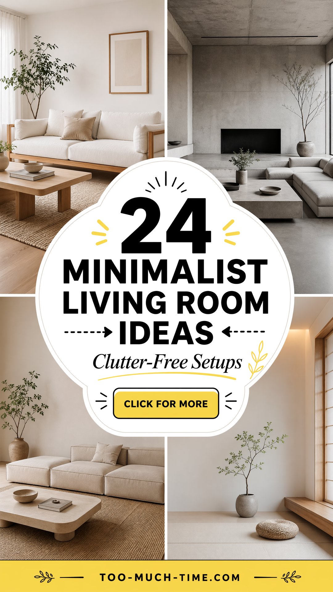 24 Minimalist Living Room Ideas Clutter-free Setups - 24 Minimalist Living Room Ideas: Clutter-free Setups