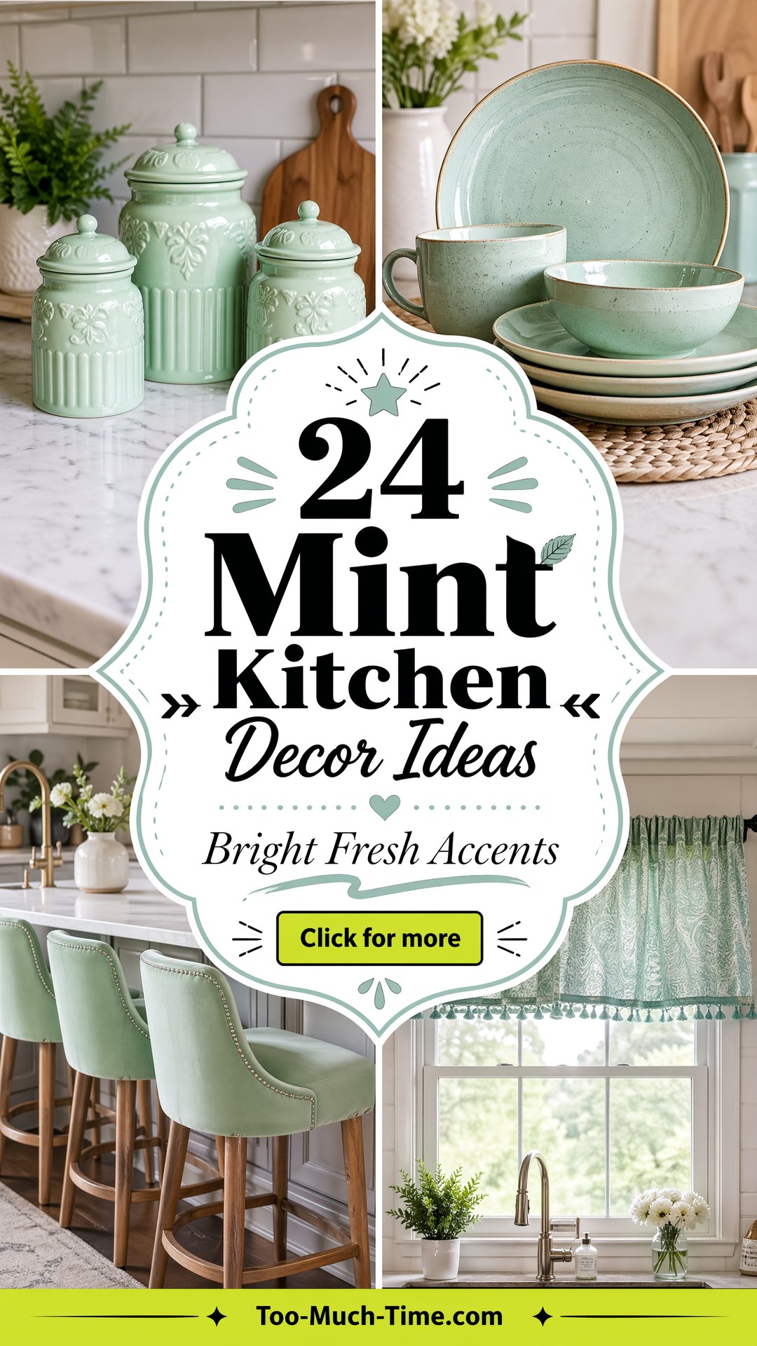 24 Mint Kitchen Decor Ideas Bright Fresh Accents - 24 Mint Kitchen Decor Ideas: Bright, Fresh Accents