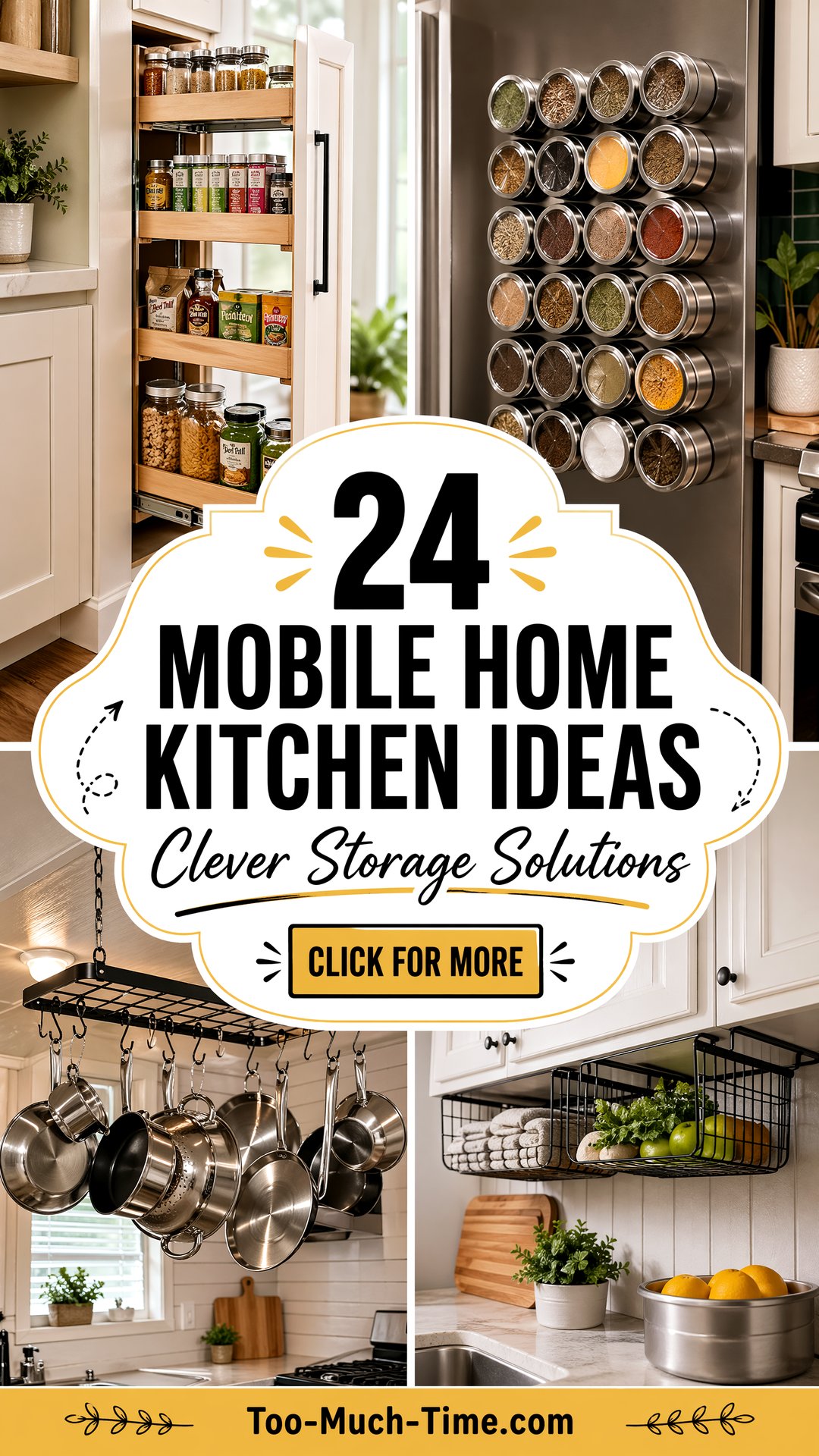 24 Mobile Home Kitchen Ideas Clever Storage Solutions - 24 Mobile Home Kitchen Ideas: Clever Storage Solutions