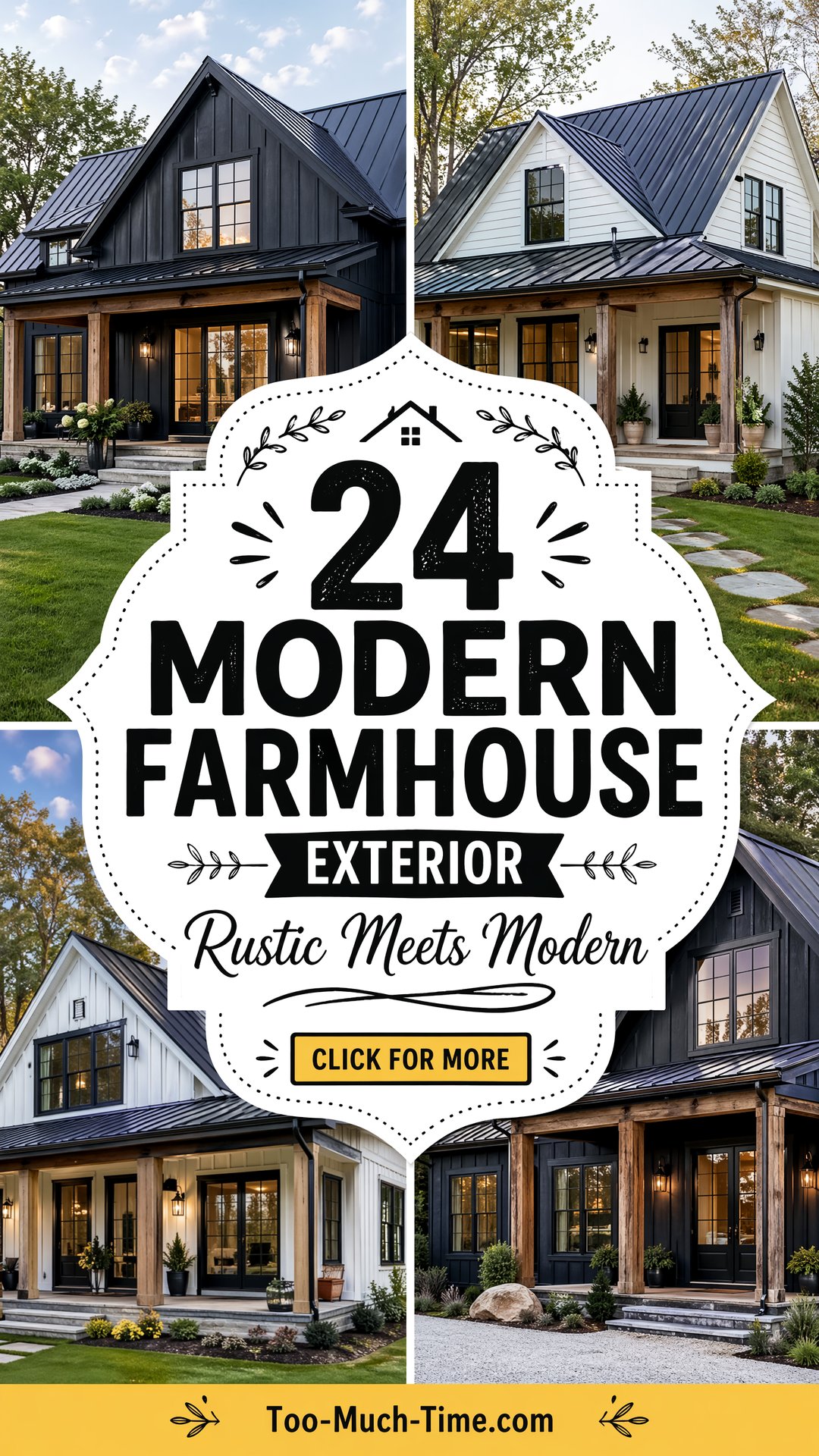 24 Modern Farmhouse Exterior Rustic Curb Appeal Today - 24 Modern Farmhouse Exterior: Rustic Curb Appeal Today