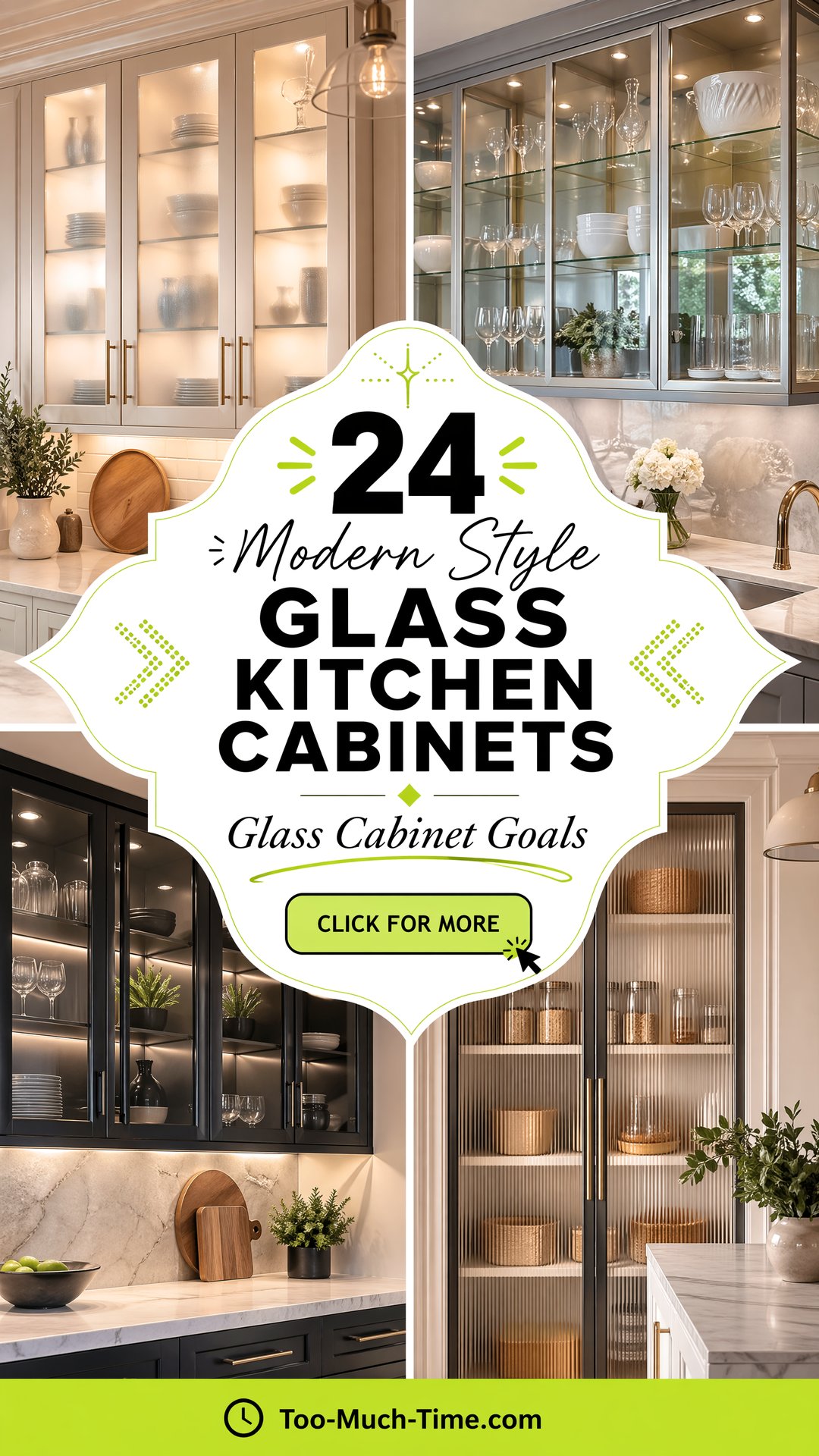 24 Modern Style Glass Kitchen Cabinets As a Focal Point - 24 Modern Style Glass Kitchen Cabinets As a Focal Point