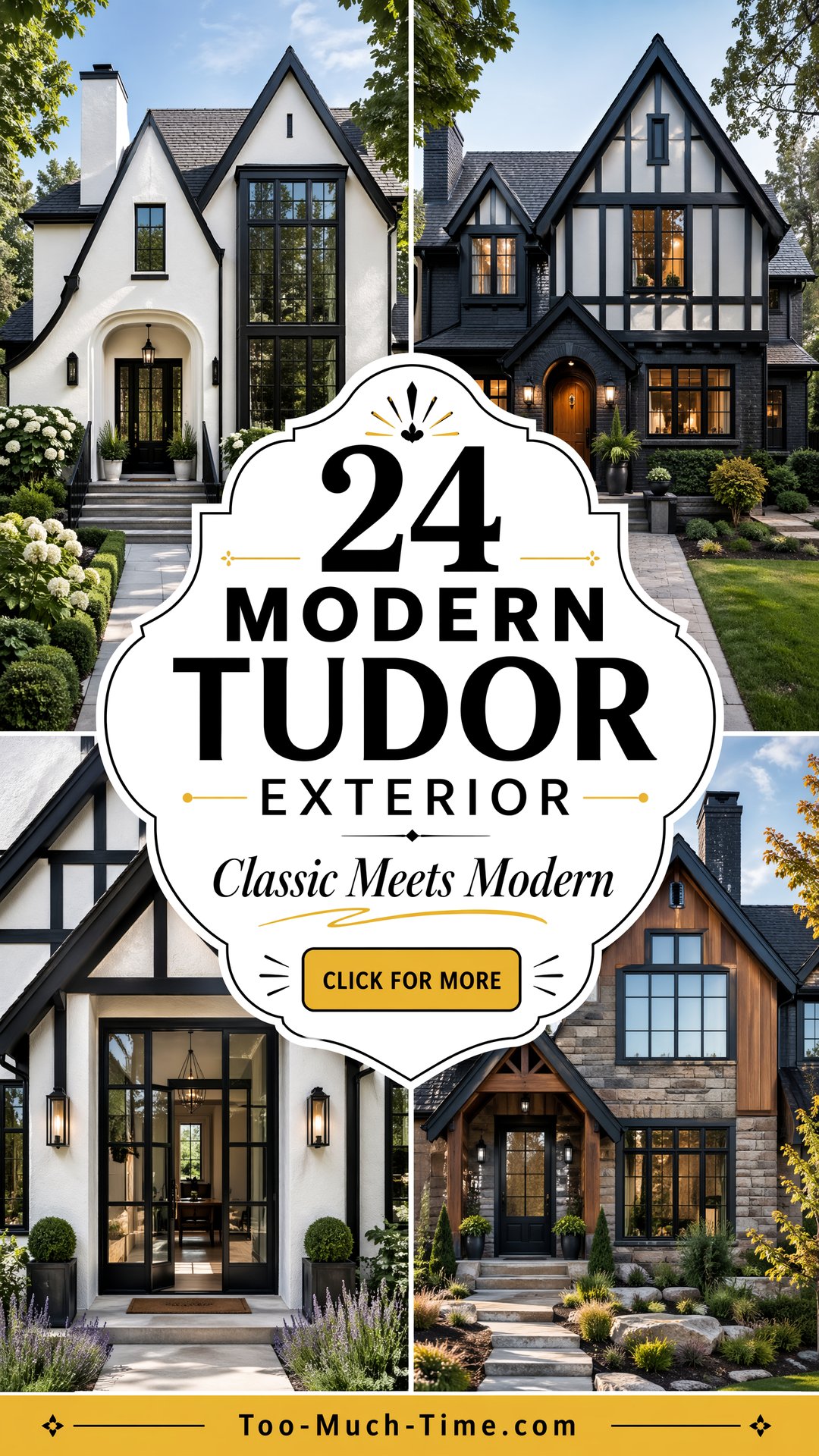 24 Modern Tudor Exterior Inspiration for Curb Appeal - 24 Modern Tudor Exterior Inspiration for Curb Appeal
