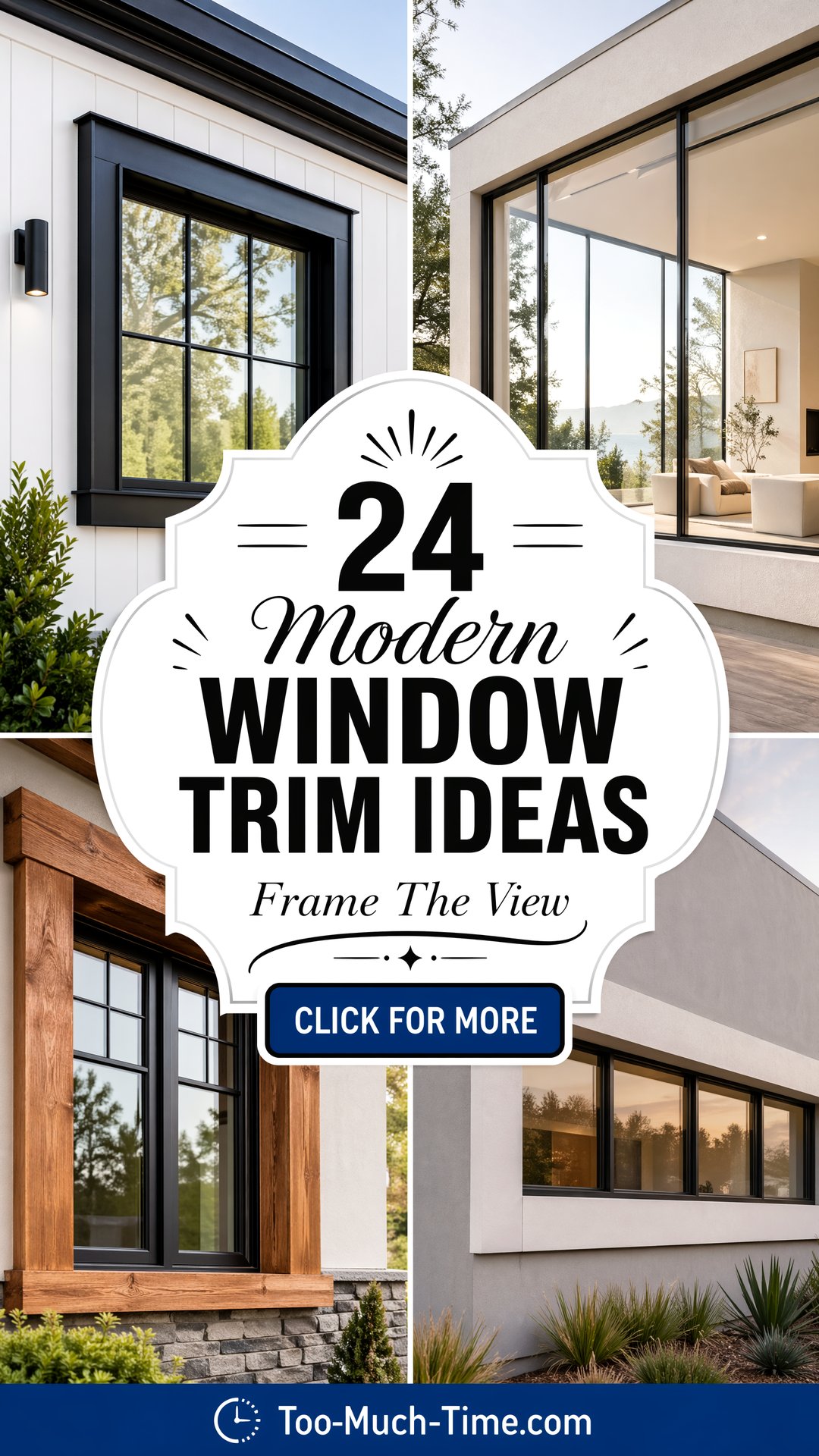 24 Modern Window Trim Ideas for Bright Framed Exteriors - 24 Modern Window Trim Ideas for Bright Framed Exteriors
