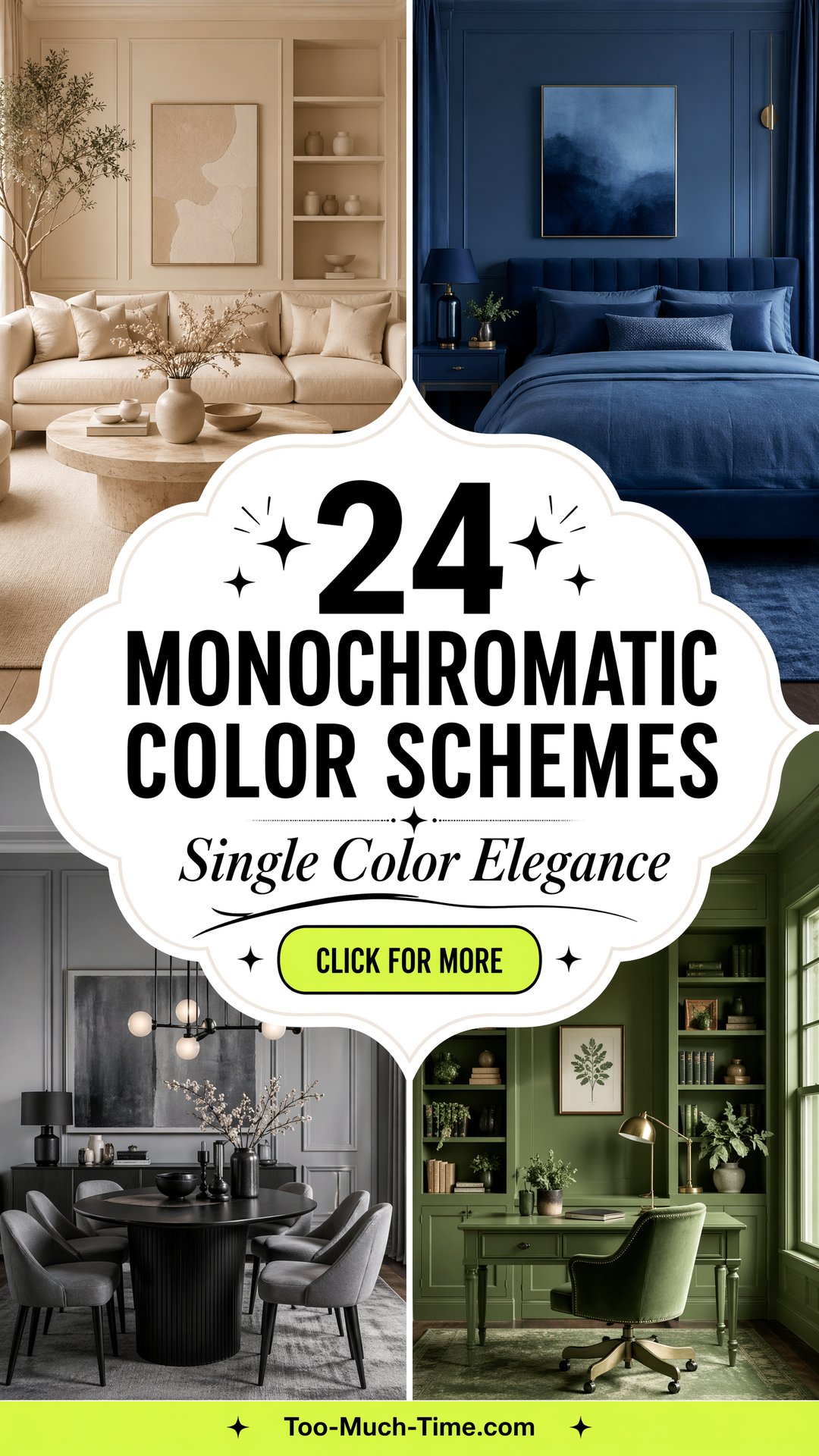 24 Monochromatic Color Schemes for Rooms Elegant Ideas - 24 Monochromatic Color Schemes for Rooms: Elegant Ideas
