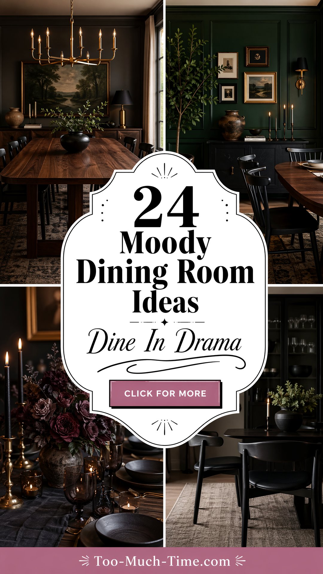 24 Moody Dining Room Ideas to Evoke Drama and Style - 24 Moody Dining Room Ideas to Evoke Drama and Style