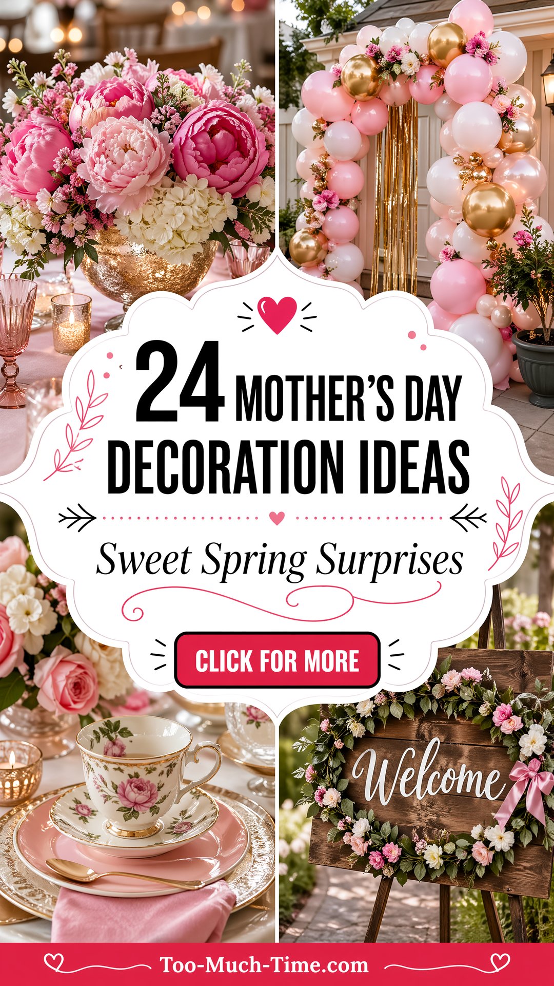 24 Mothers Day Decoration Ideas for a Sweet Surprise - 24 Mother's Day Decoration Ideas for a Sweet Surprise
