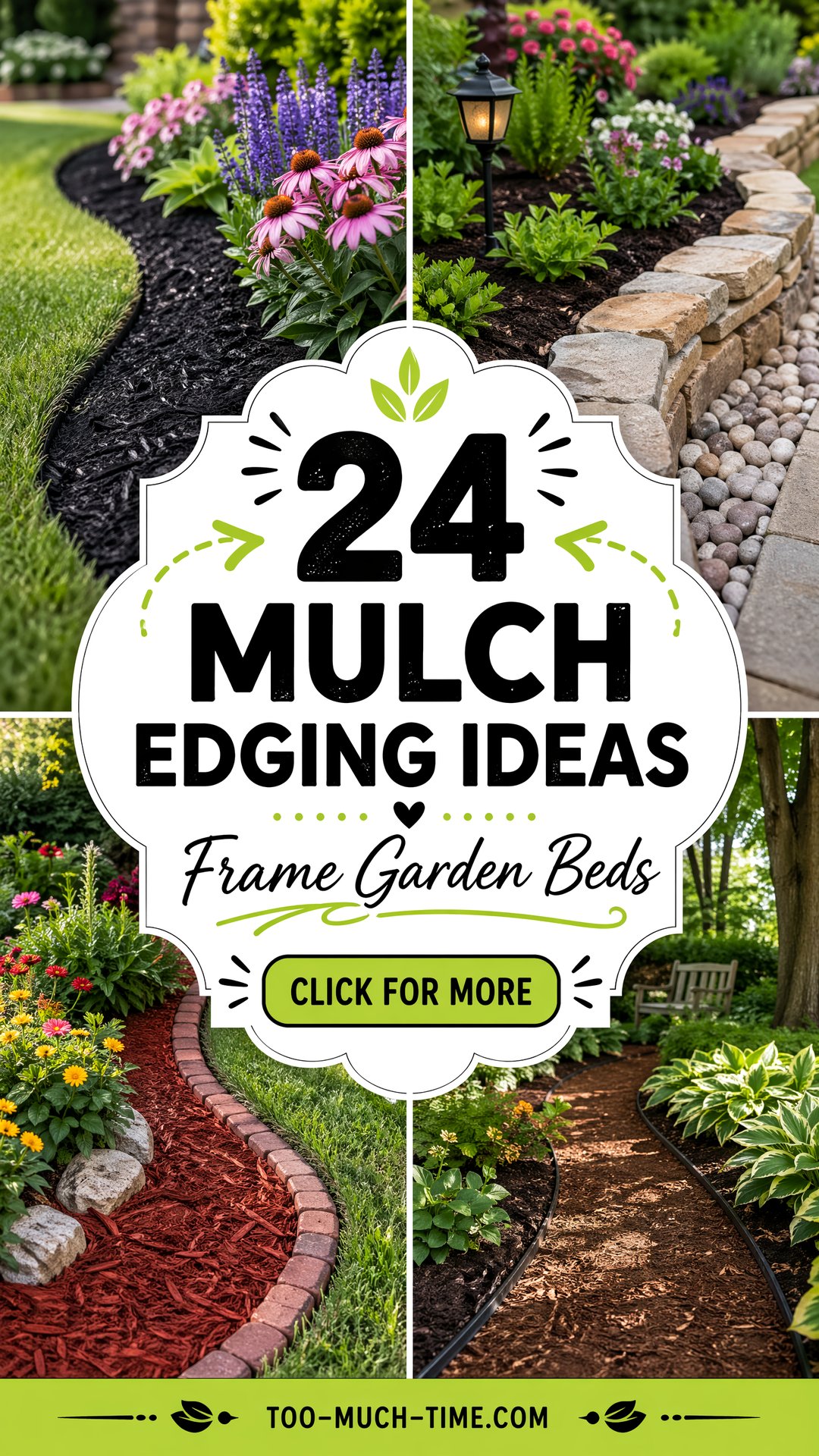 24 Mulch Edging Ideas to Frame Garden Beds and Reduce Weeds - 24 Mulch Edging Ideas to Frame Garden Beds, and Reduce Weeds